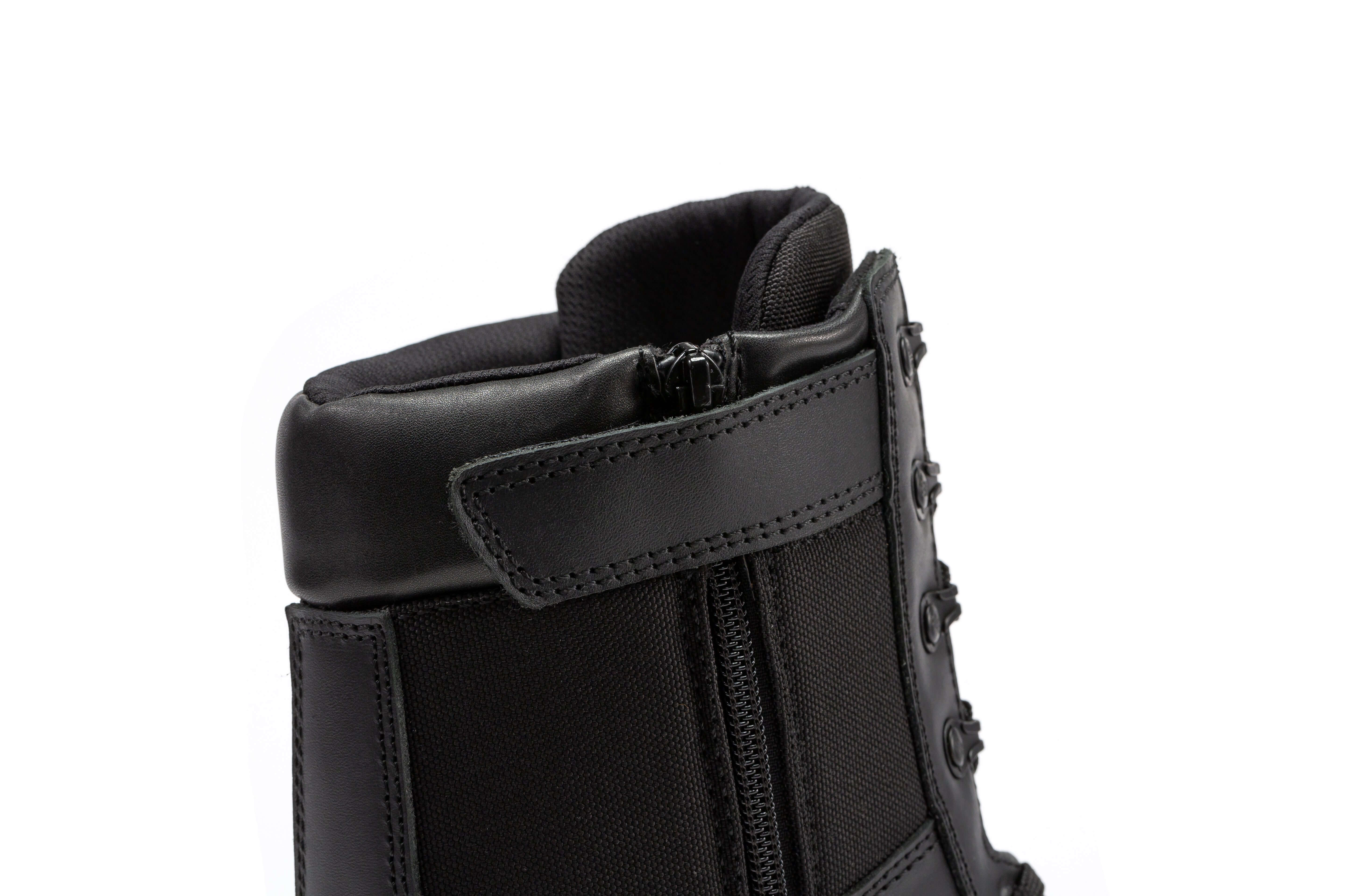 Botas Pro Black Men's 8 inch Side Zipper Military Tactical Boots BP703
