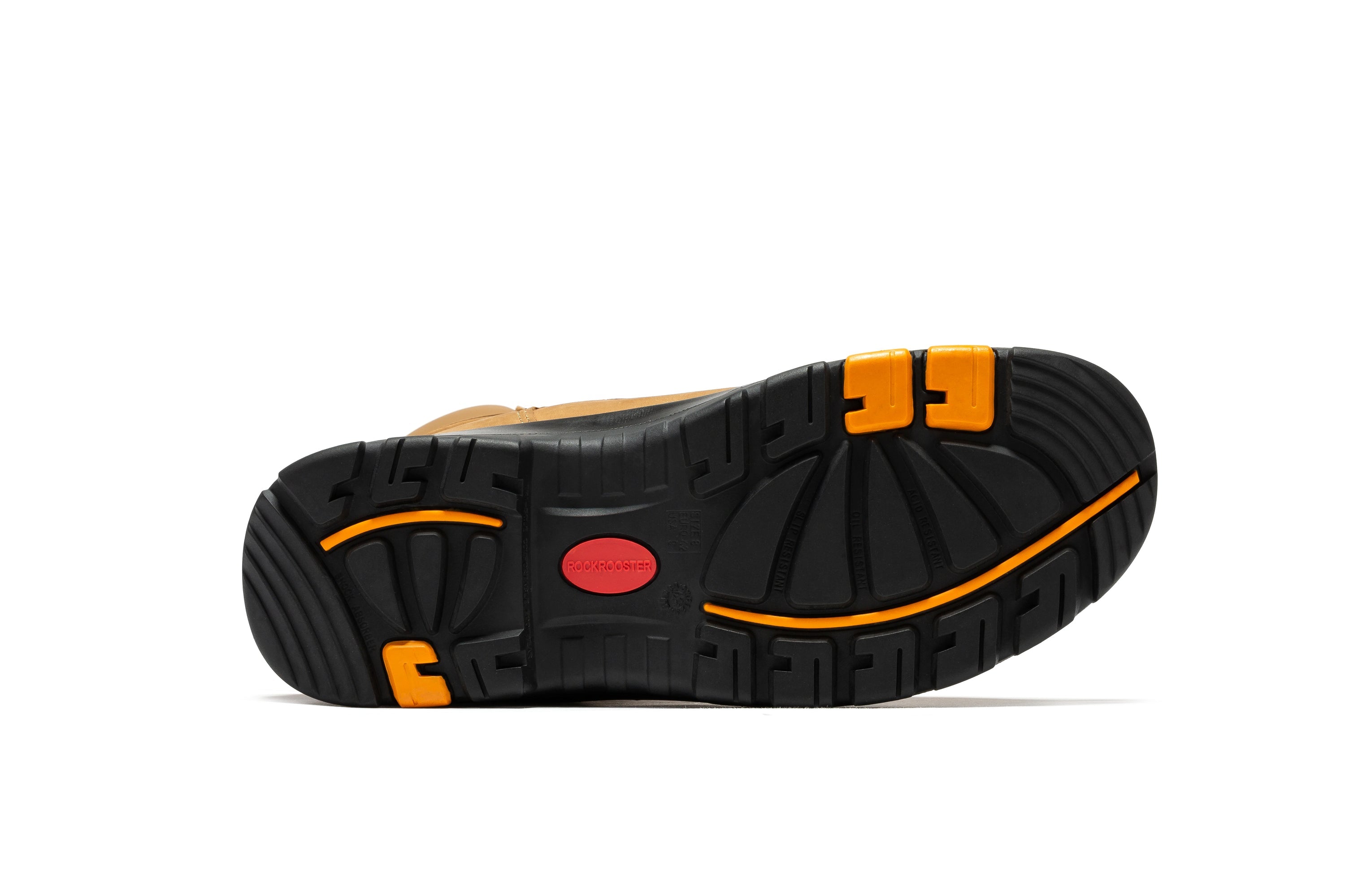 ROCKROOSTER Beaufort Men's Brown 8 inch Waterproof Composite Toe Work