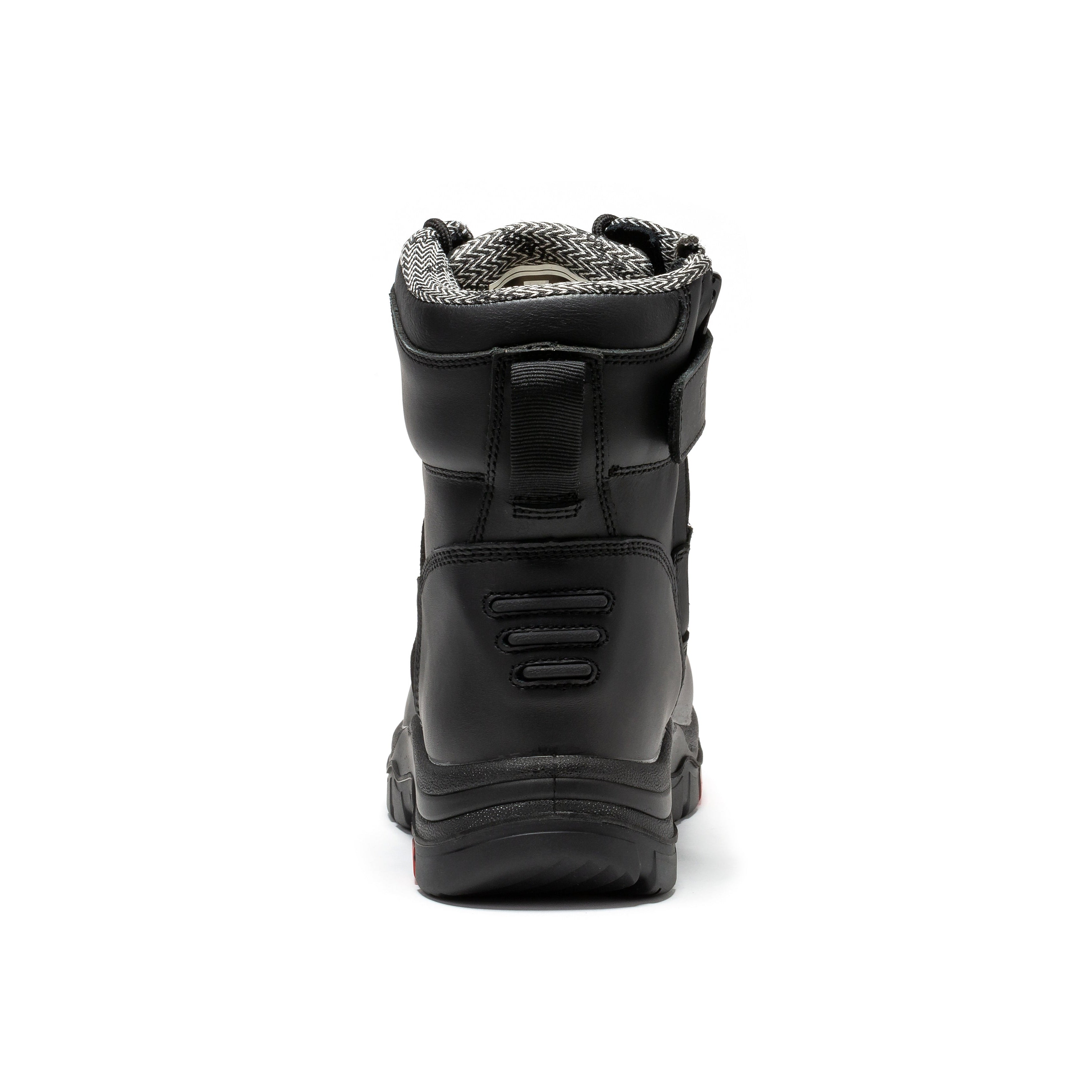 ROCKROOSTER Roslyn Black 7 inch Zip-sided Composite Toe Leather Work Boots CP245Z