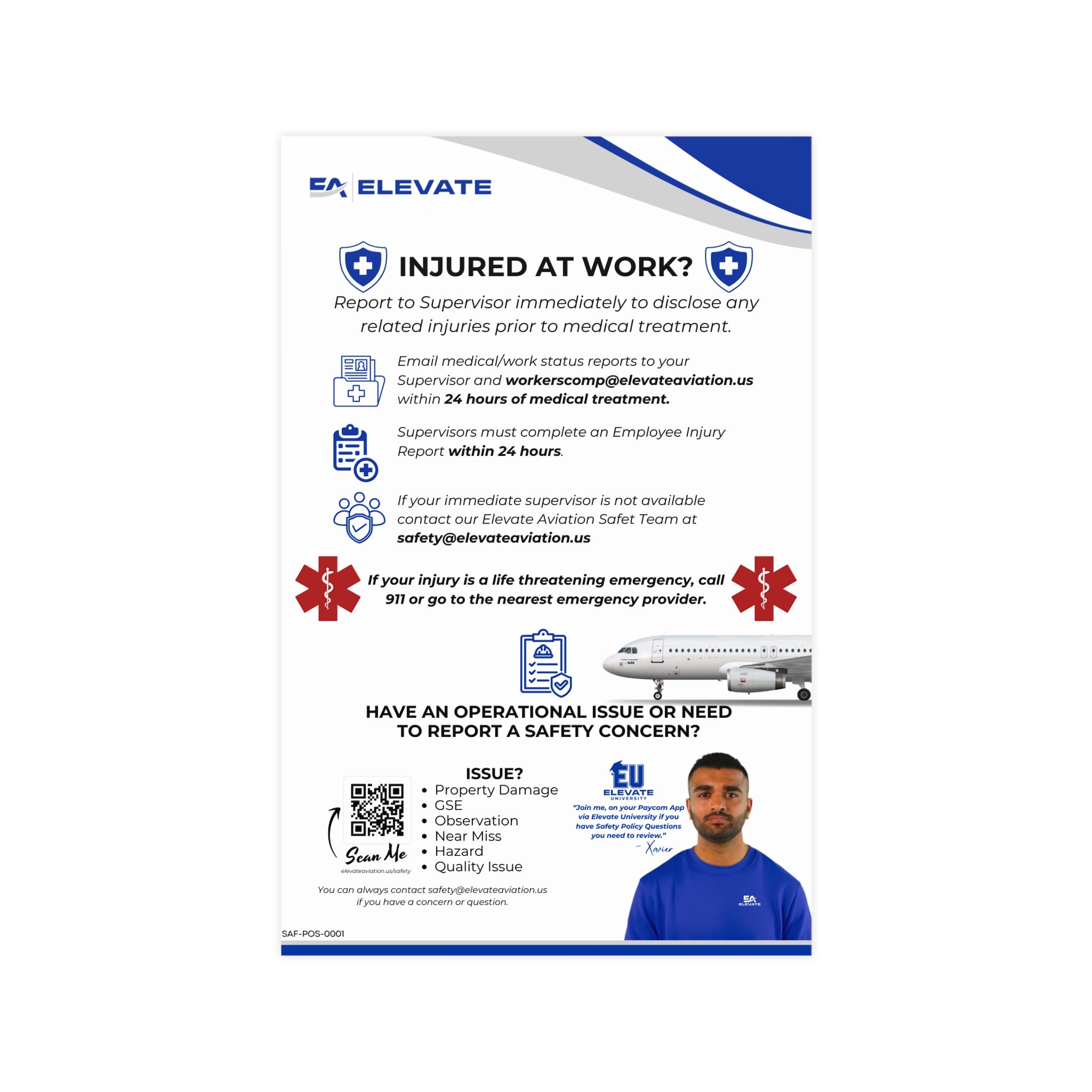 Injured at Work? | SAF-POS-0001