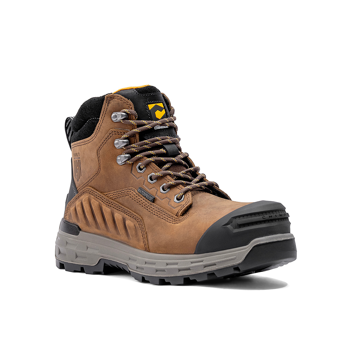 Wildwood 6” Waterproof Composite Toe Brown Boot - Made in USA (by Chinook® Footwear)