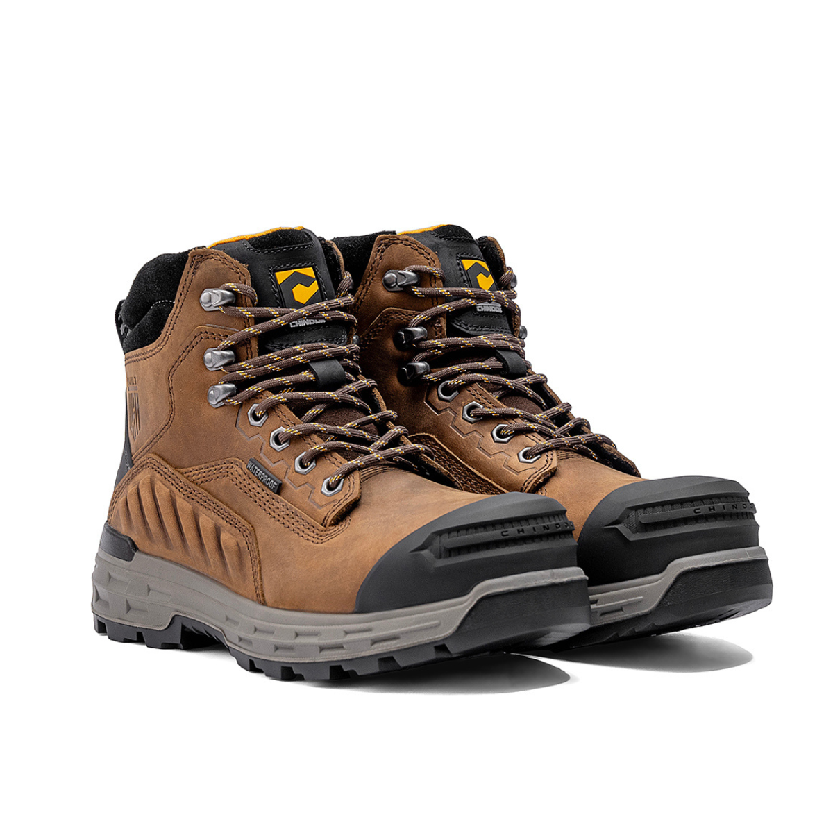Wildwood 6” Waterproof Composite Toe Brown Boot - Made in USA (by Chinook® Footwear)
