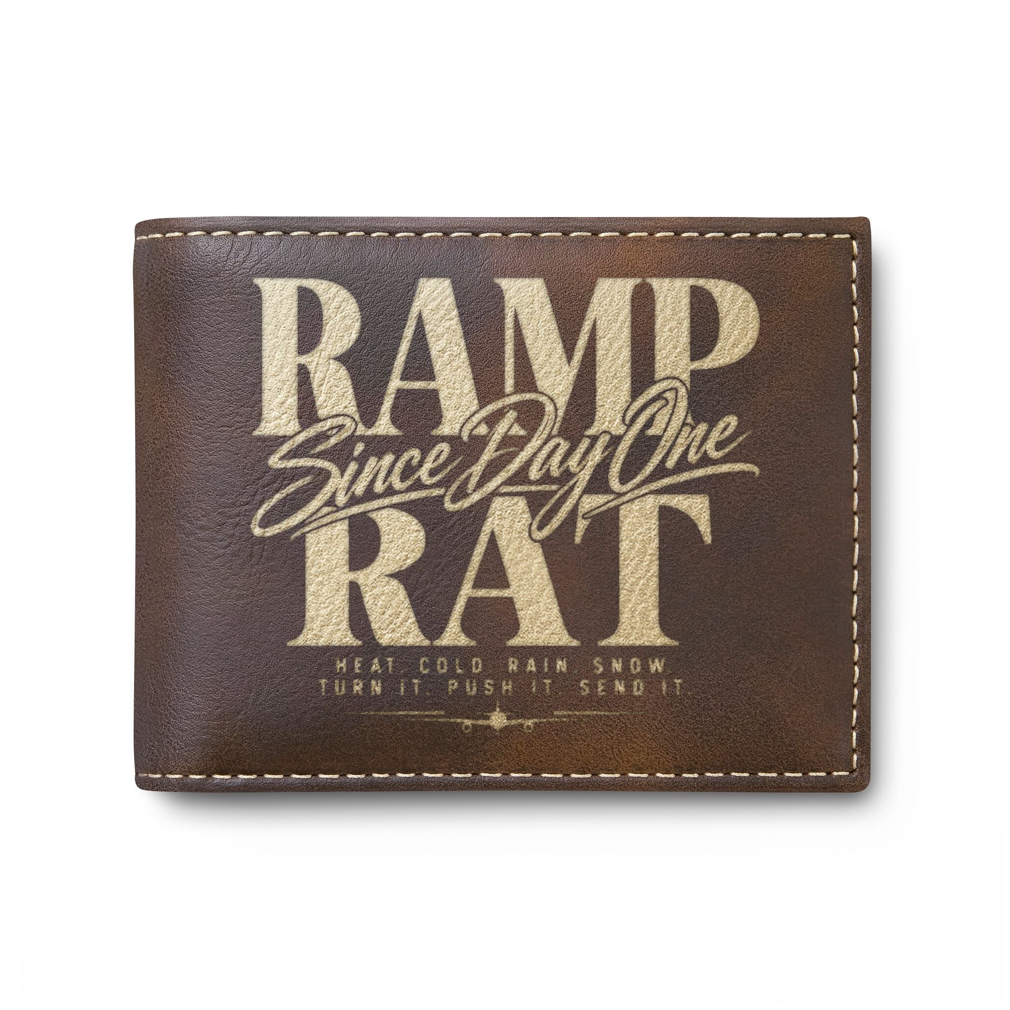 Ramp Rat Bi-Fold Wallet – 'Since Day One' Leather Card Holder