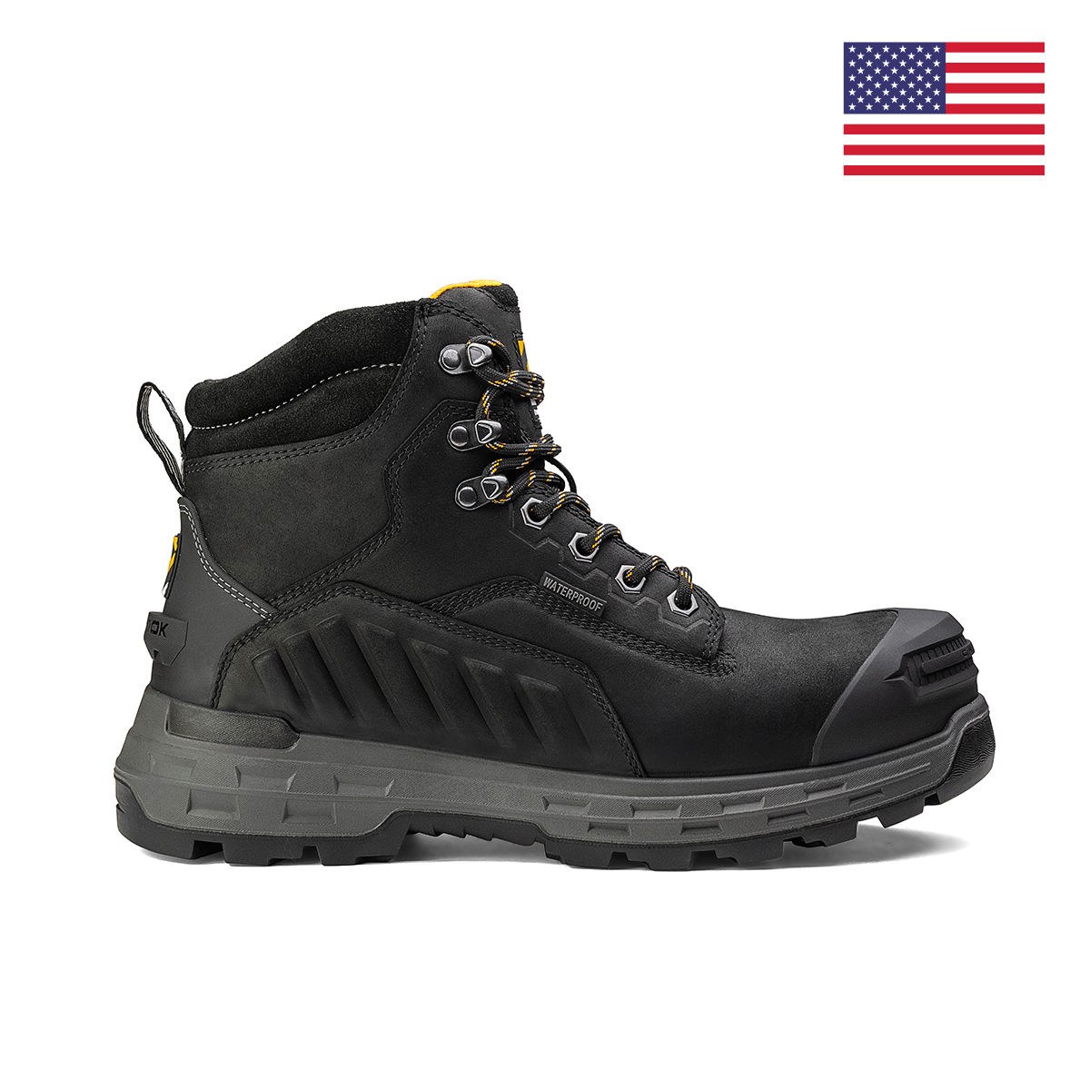 Wildwood 6” Waterproof Composite Toe Black Boot - Made in USA (by Chinook® Footwear)