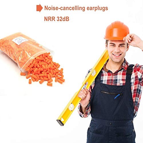 Foam Ear Plugs Dispenser Wall Mount - Bulk Ear Plugs 500 Pair Refillable Station - Foam Hearing Protection Ear Plugs Refill Sound Blocking High Decibel Industrial Safety Disposable Ear Plugs Bulk