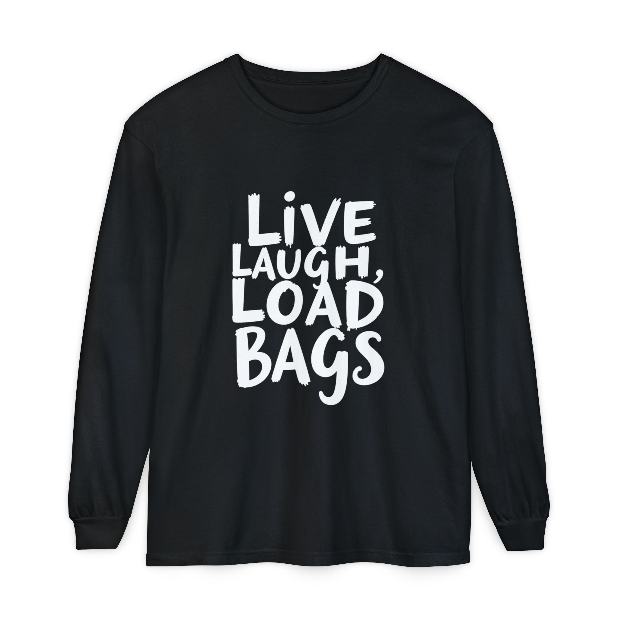 Live, Laugh, Load Bags – Tarmac Edition Long Sleeve (Comfort Colors®)
