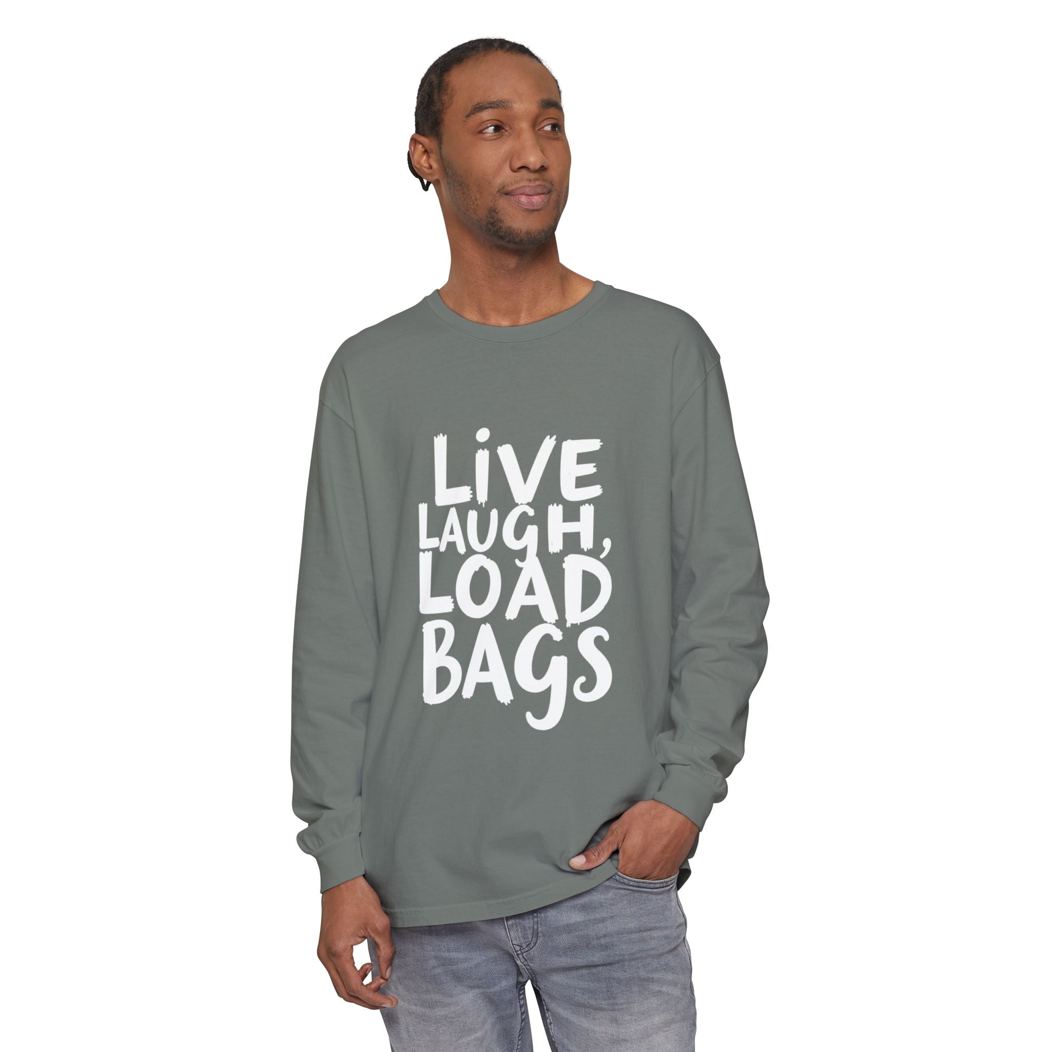 Live, Laugh, Load Bags – Tarmac Edition Long Sleeve (Comfort Colors®)