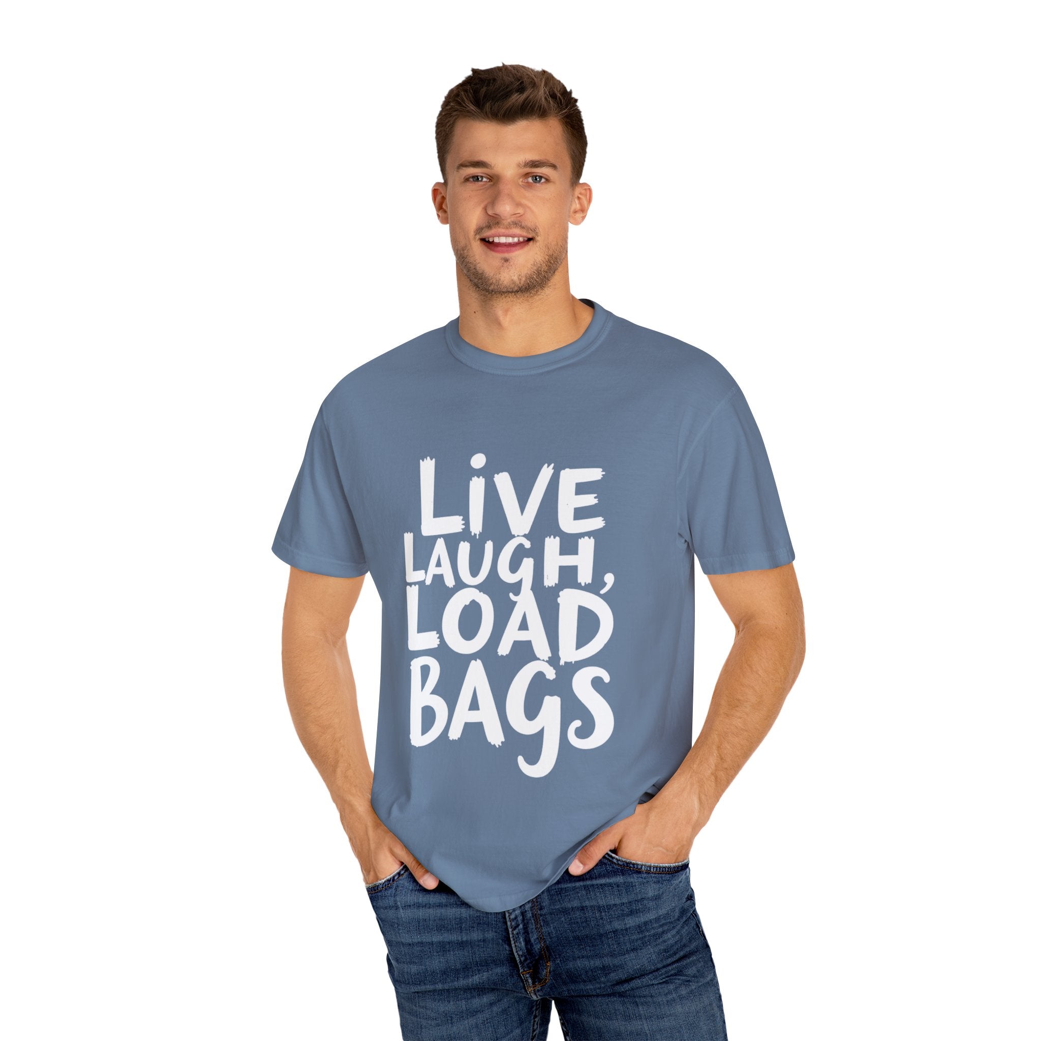 Live, Laugh, Load Bags – Tarmac Edition Tee (Comfort Colors®)