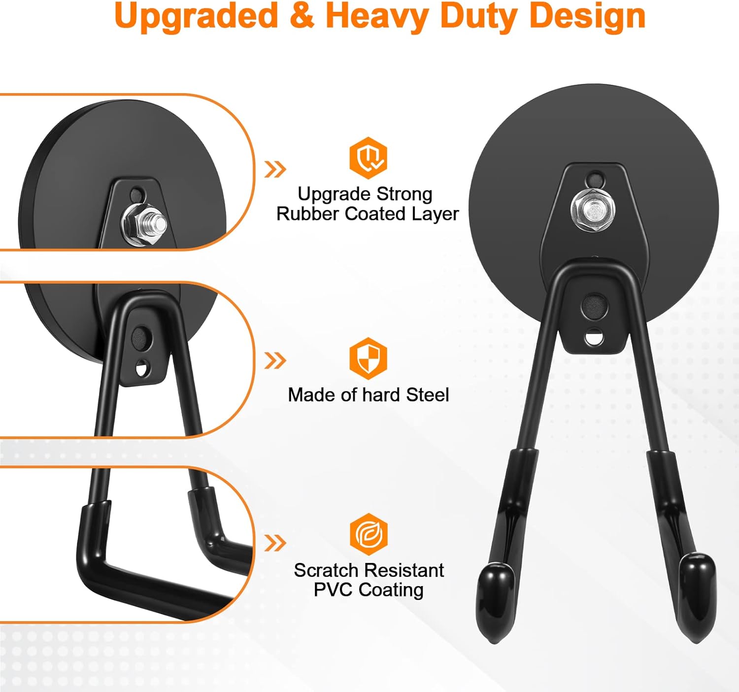 Magnetic Pushback Utility Hooks (10lb) – Multi-Pack for Headsets & GroundComm X30™ Cords