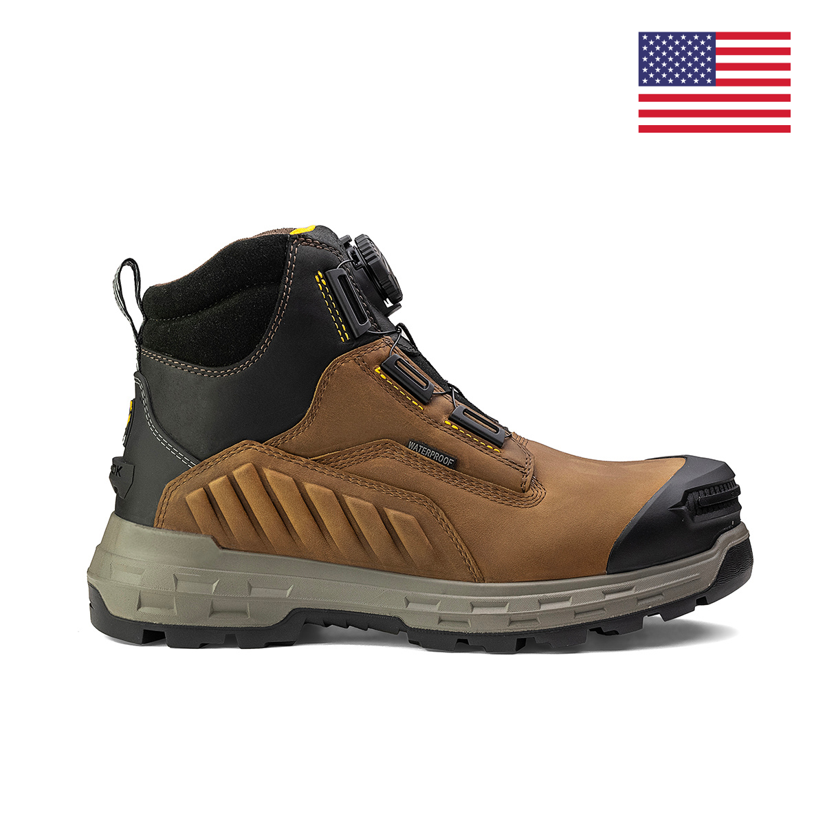 Wildwood 6” Composite Toe Turbolace™ Work Boot - Brown - Made in USA (by Chinook® Footwear)