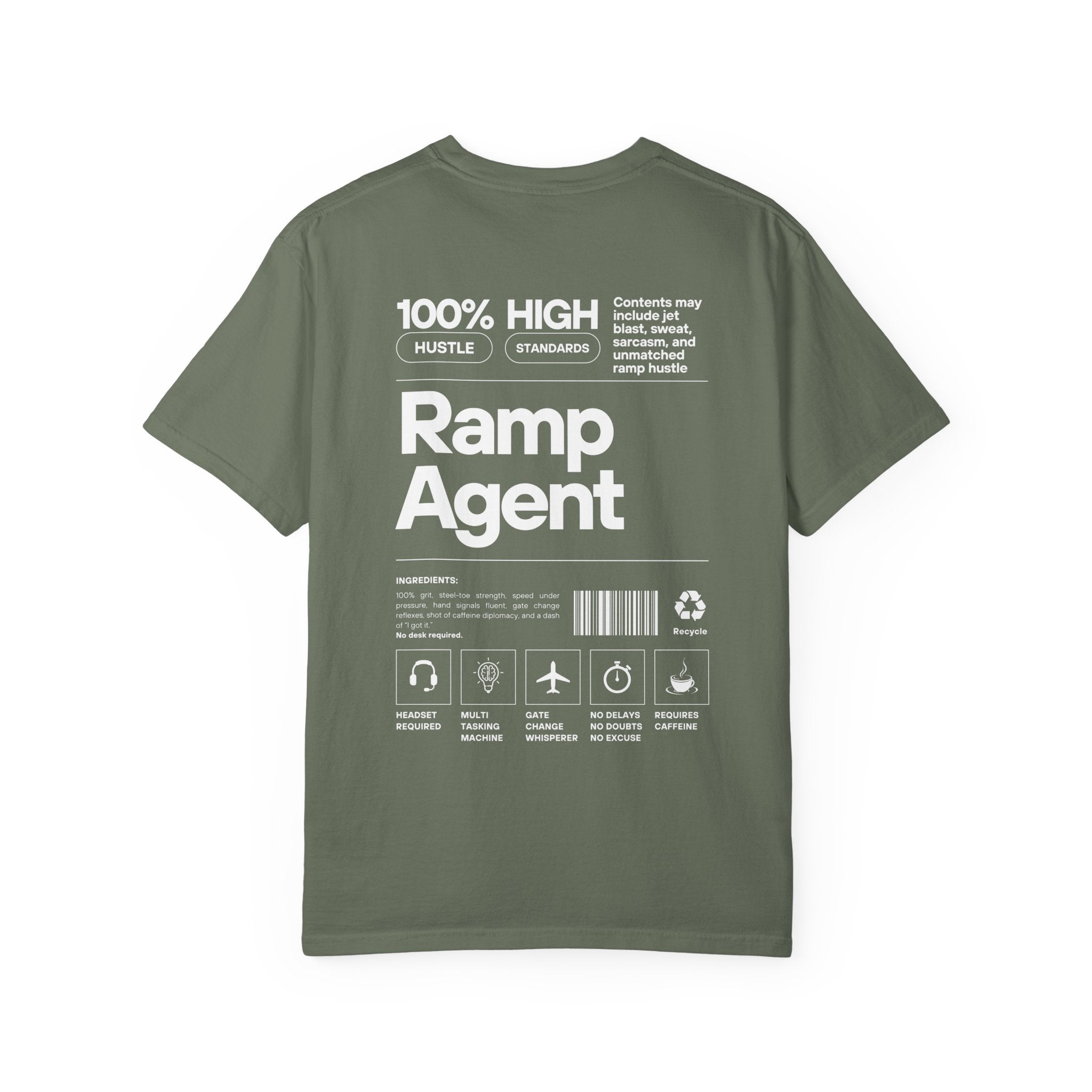 Ramp Agent Product Label Vintage Graphic T-Shirt | Unisex Vintage Tee, Travel Gift, Casual Wear, Aviation Enthusiast, Ground Crew Apparel
