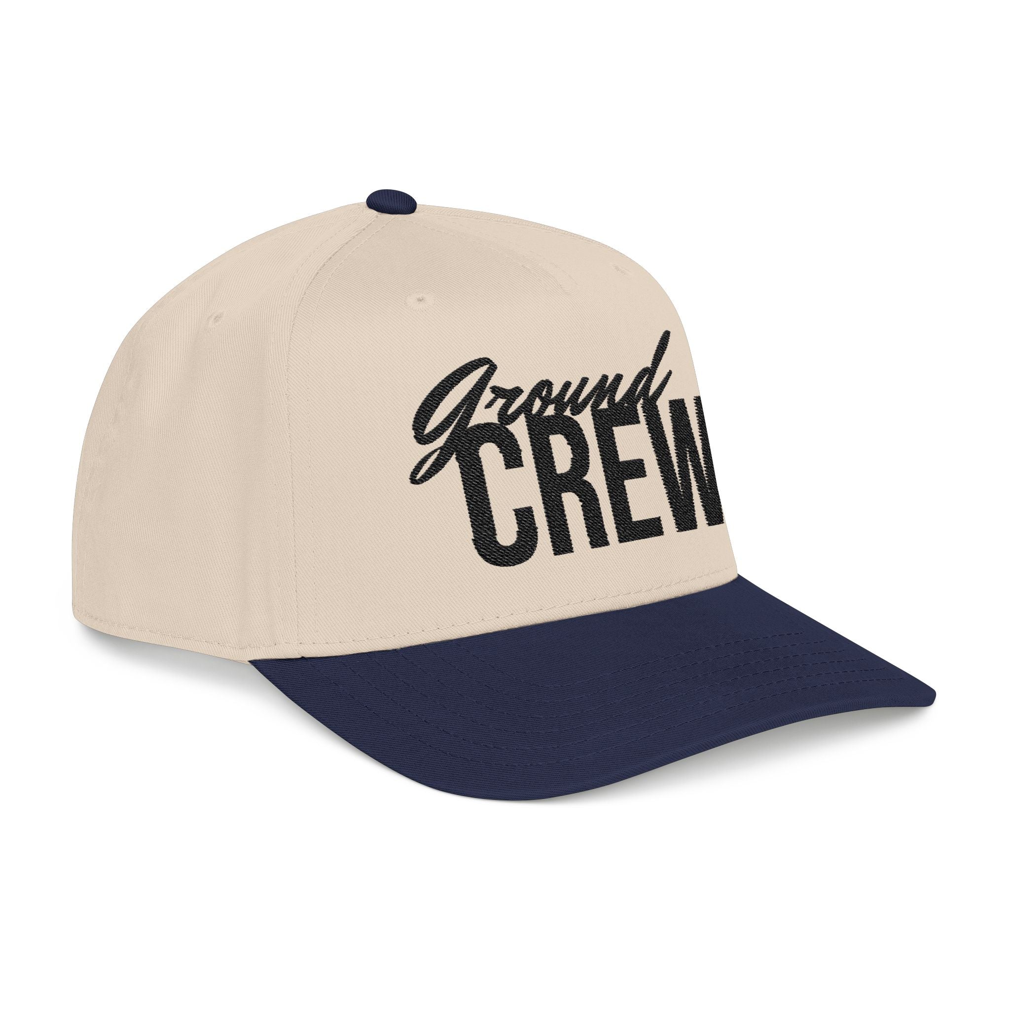 Ground Crew Baseball Cap — Embroidered Aviation Crew Hat