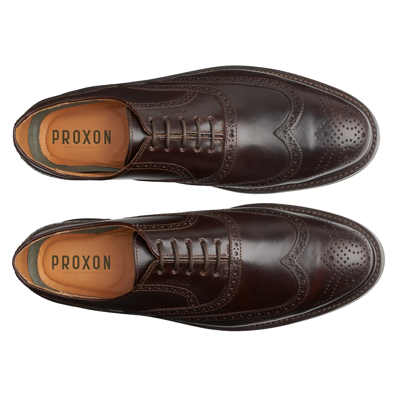 STEEL TOE OXFORD SHOE PILOT - BROWN