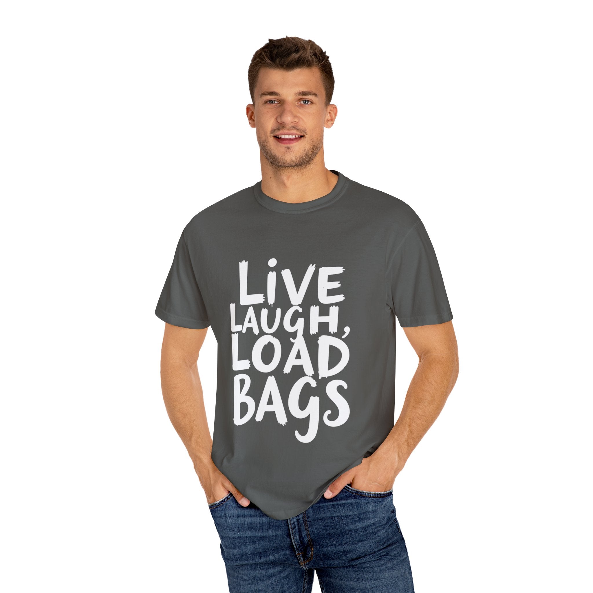 Live, Laugh, Load Bags – Tarmac Edition Tee (Comfort Colors®)