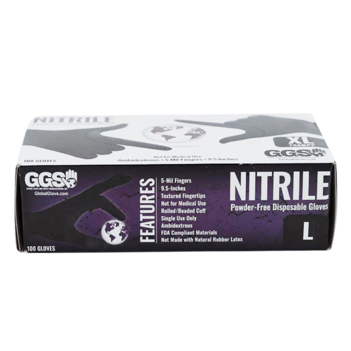 Black Nitrile Disposable 5MM Powder-Free Gloves