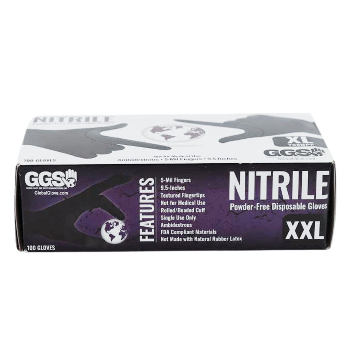 Black Nitrile Disposable 5MM Powder-Free Gloves