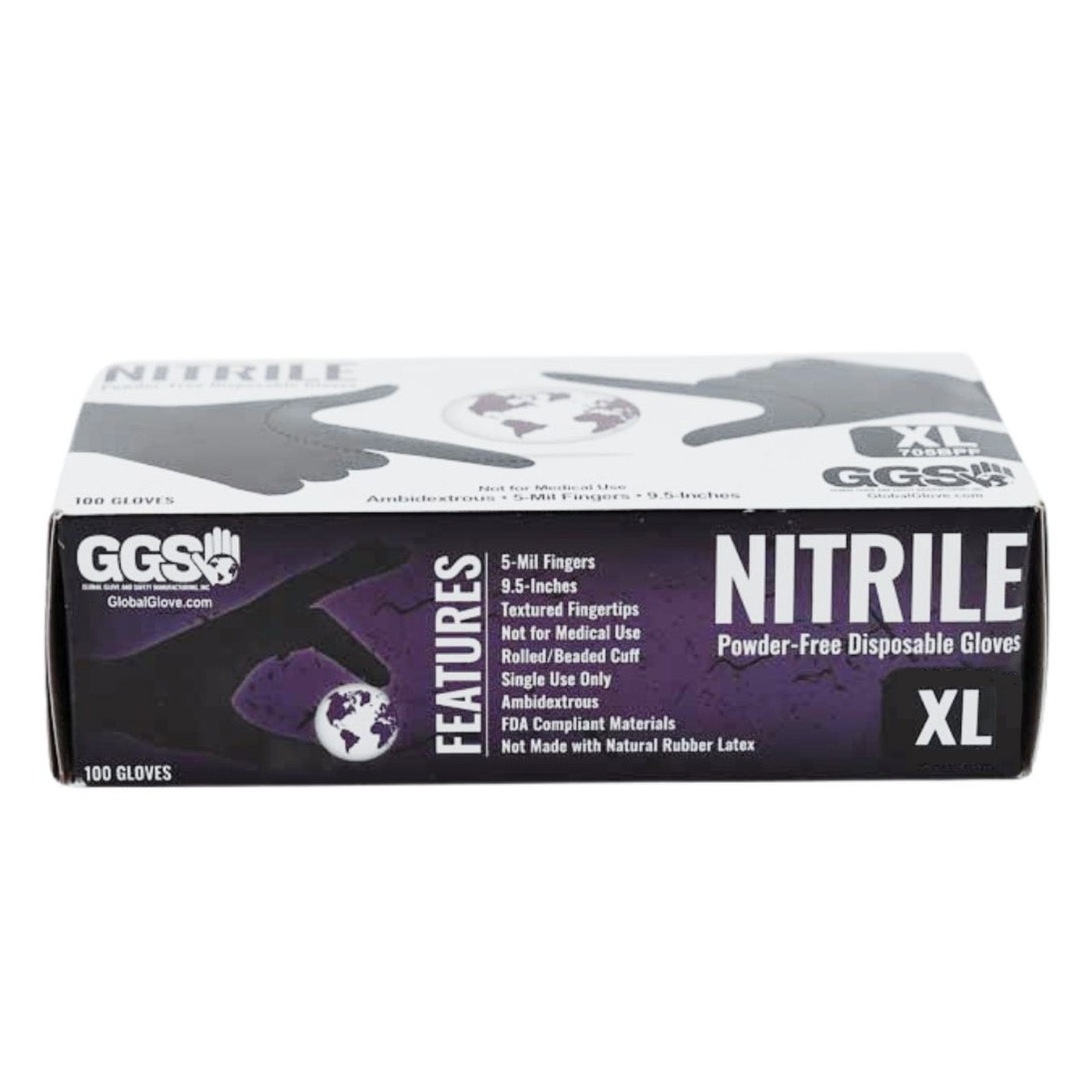 Black Nitrile Disposable 5MM Powder-Free Gloves