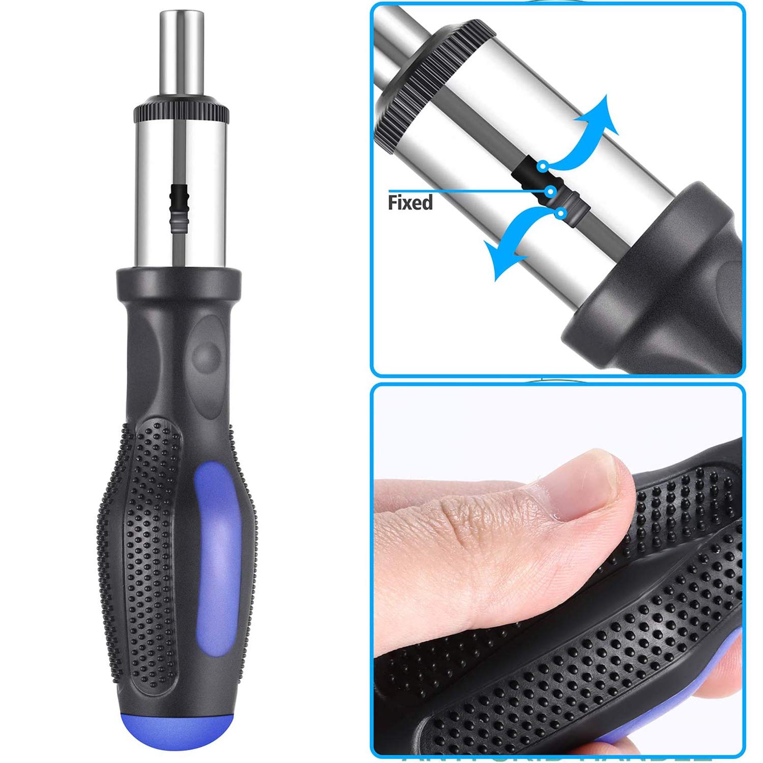 jar-owl 21V Tool Set with Drill, 350 in-lb Torque, 0-1350RMP Variable Speed, 10MM 3/8'' Keyless Chuck, 18+1 Clutch, 1.5Ah Li-Ion Battery & Charger with Tool Kit