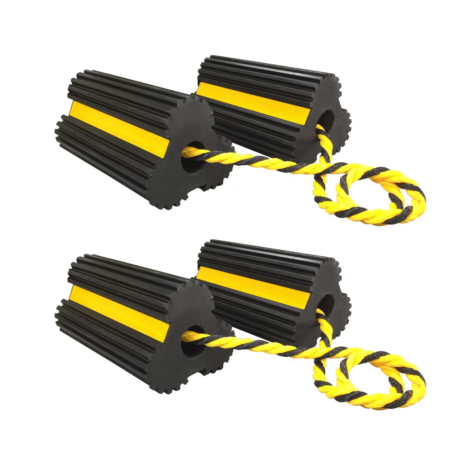 GSE Dual-Wheel Chocks – Heavy Duty Rubber