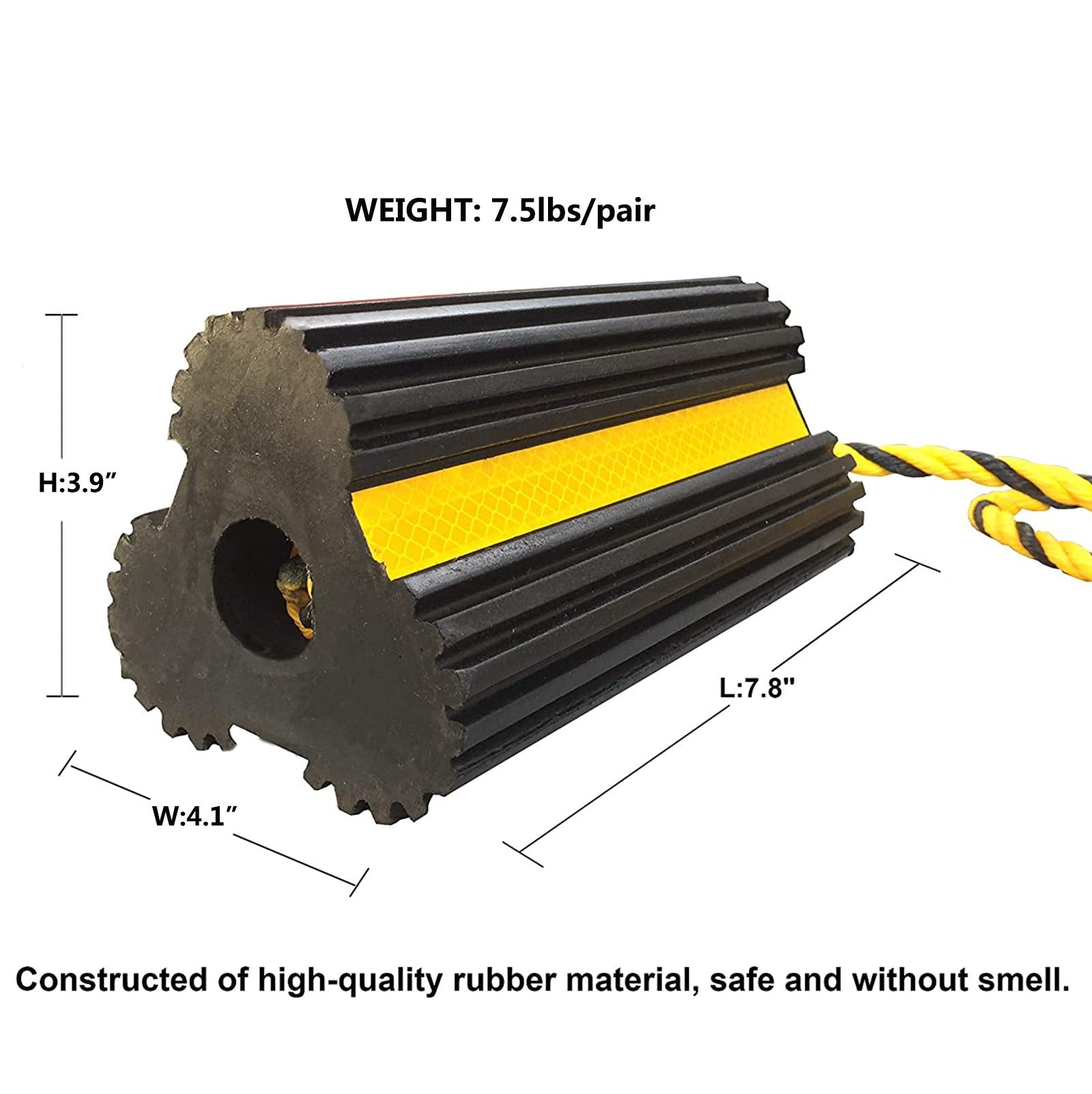 GSE Dual-Wheel Chocks – Heavy Duty Rubber