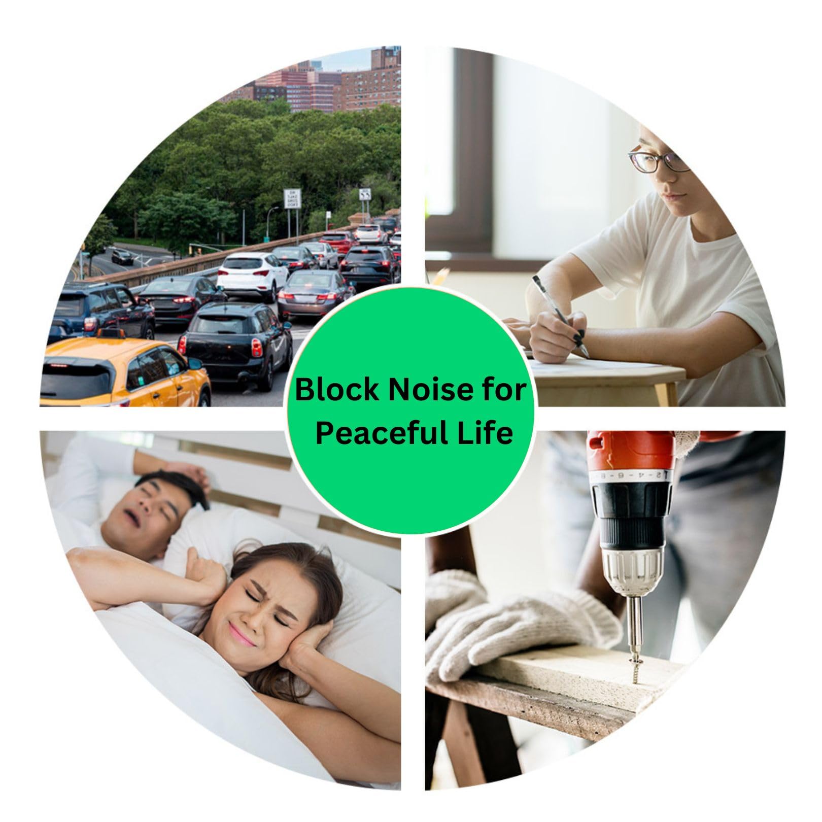 Foam Ear Plugs Dispenser Wall Mount - Bulk Ear Plugs 500 Pair Refillable Station - Foam Hearing Protection Ear Plugs Refill Sound Blocking High Decibel Industrial Safety Disposable Ear Plugs Bulk