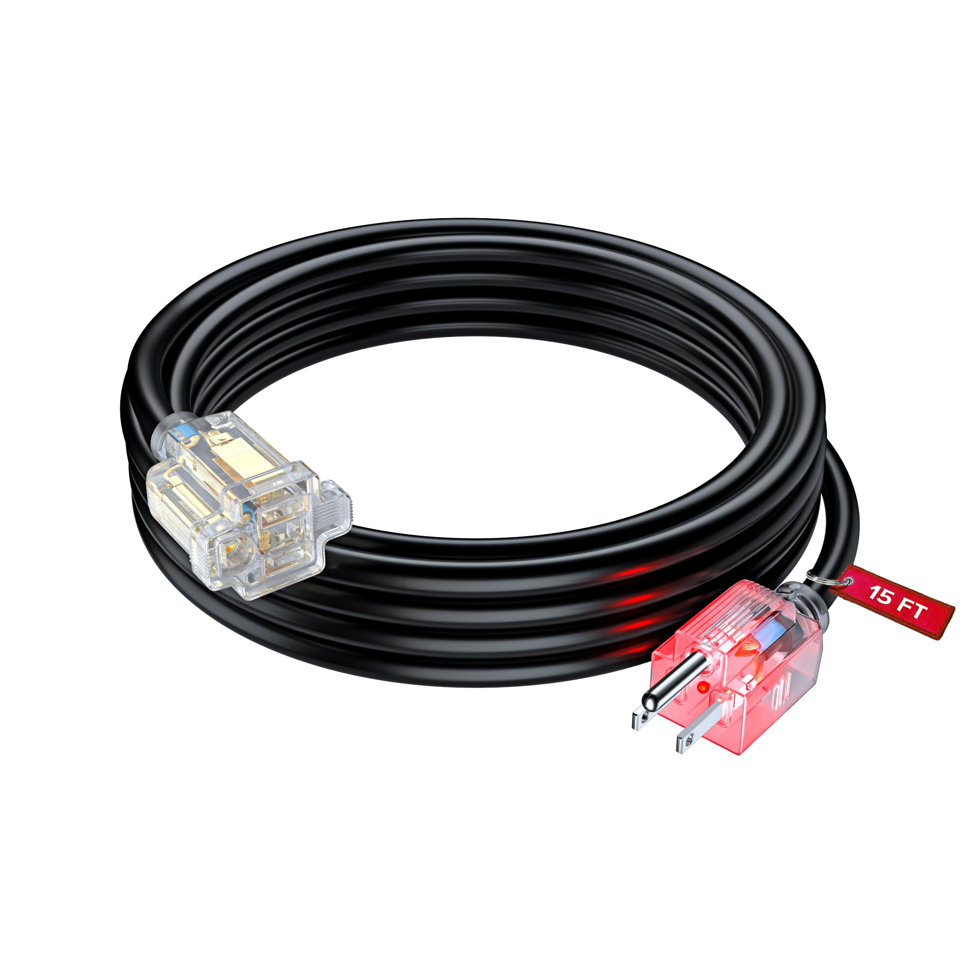 Maximm Extension Cord 10 Ft Blue Power Cords Indoor 16 Gauge Wire SJTW Heavy Duty ETL Listed (10Ft, Blue)