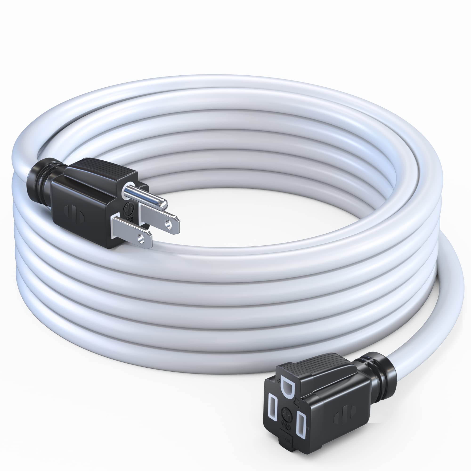 Maximm Extension Cord 10 Ft Blue Power Cords Indoor 16 Gauge Wire SJTW Heavy Duty ETL Listed (10Ft, Blue)