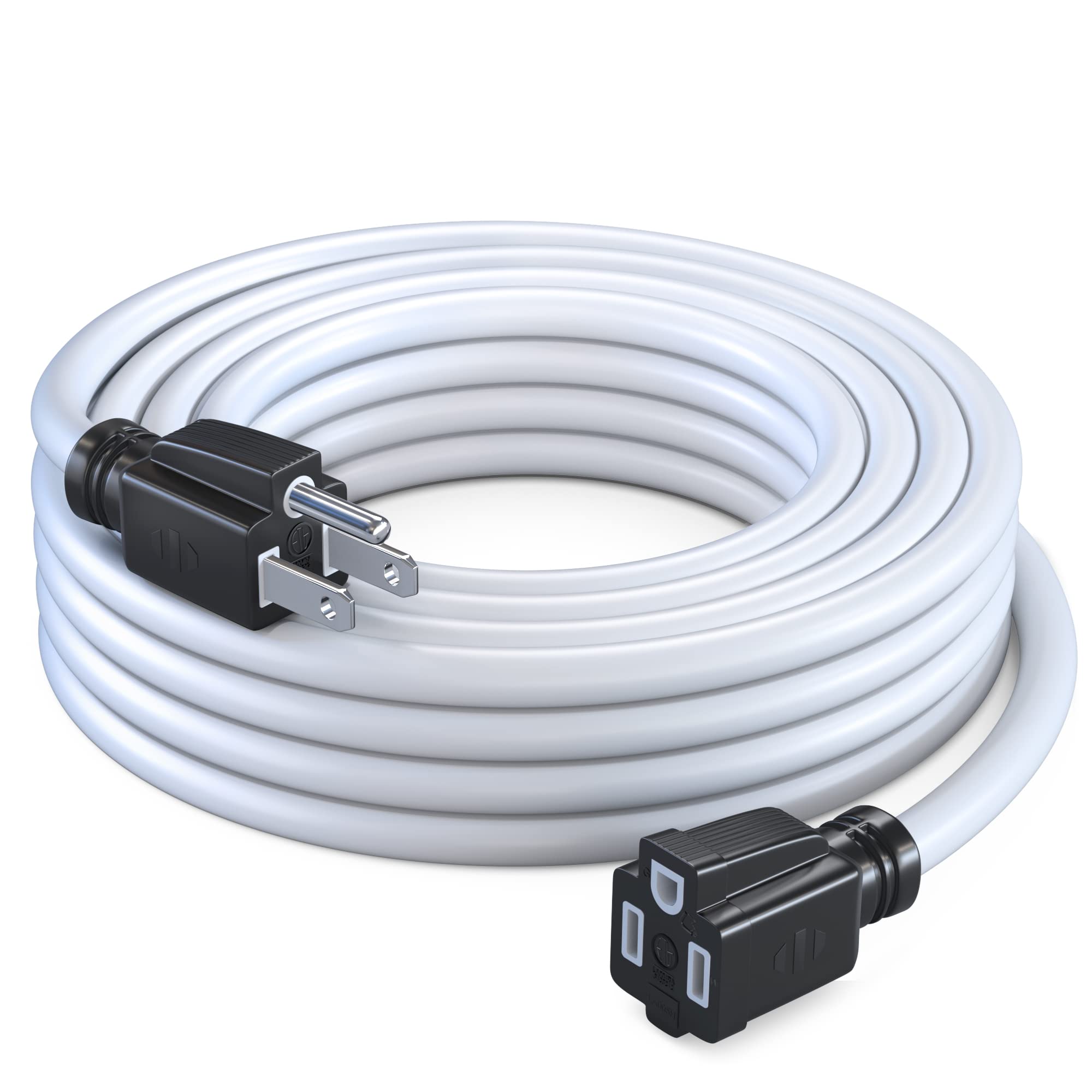 Maximm Extension Cord 10 Ft Blue Power Cords Indoor 16 Gauge Wire SJTW Heavy Duty ETL Listed (10Ft, Blue)