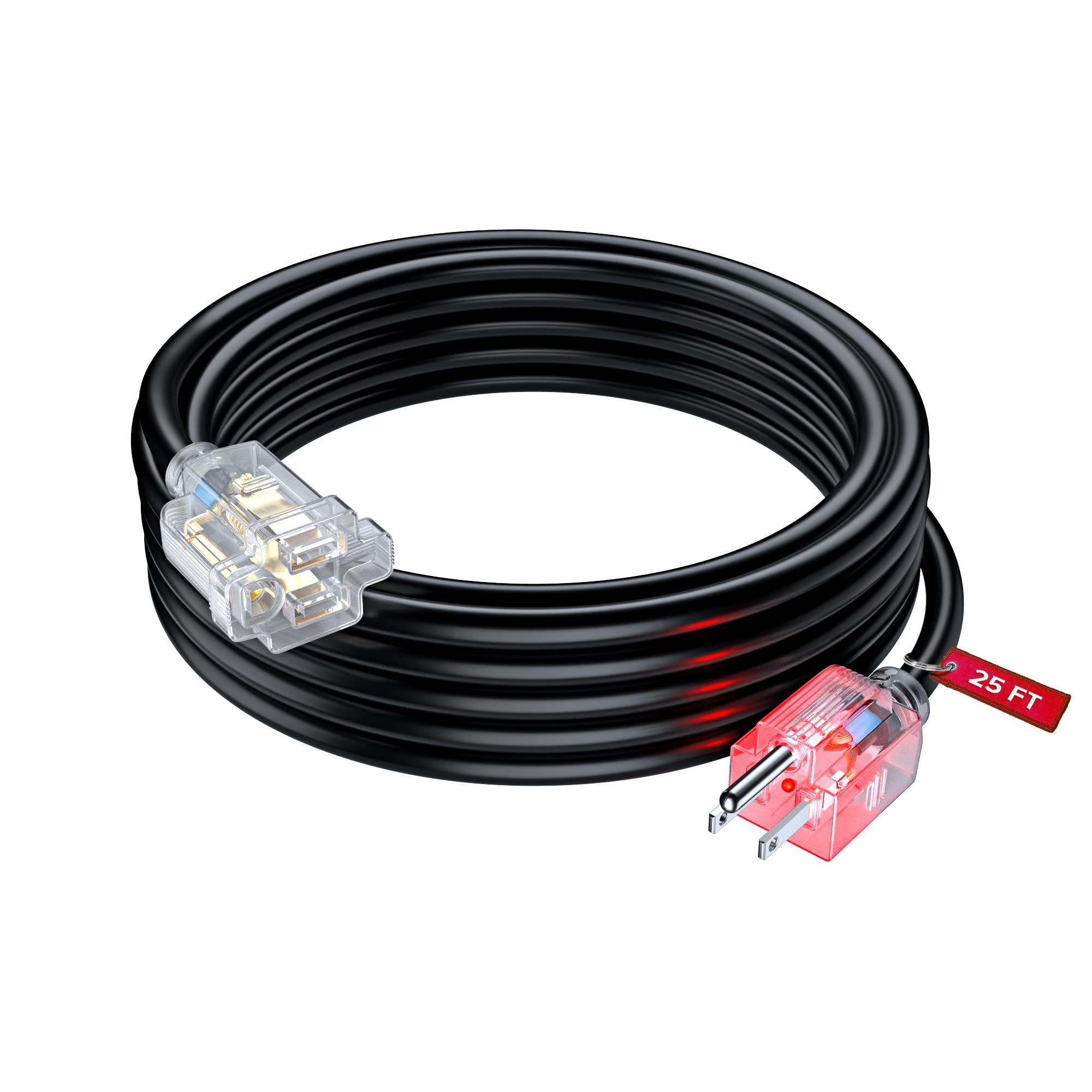 Maximm Extension Cord 10 Ft Blue Power Cords Indoor 16 Gauge Wire SJTW Heavy Duty ETL Listed (10Ft, Blue)