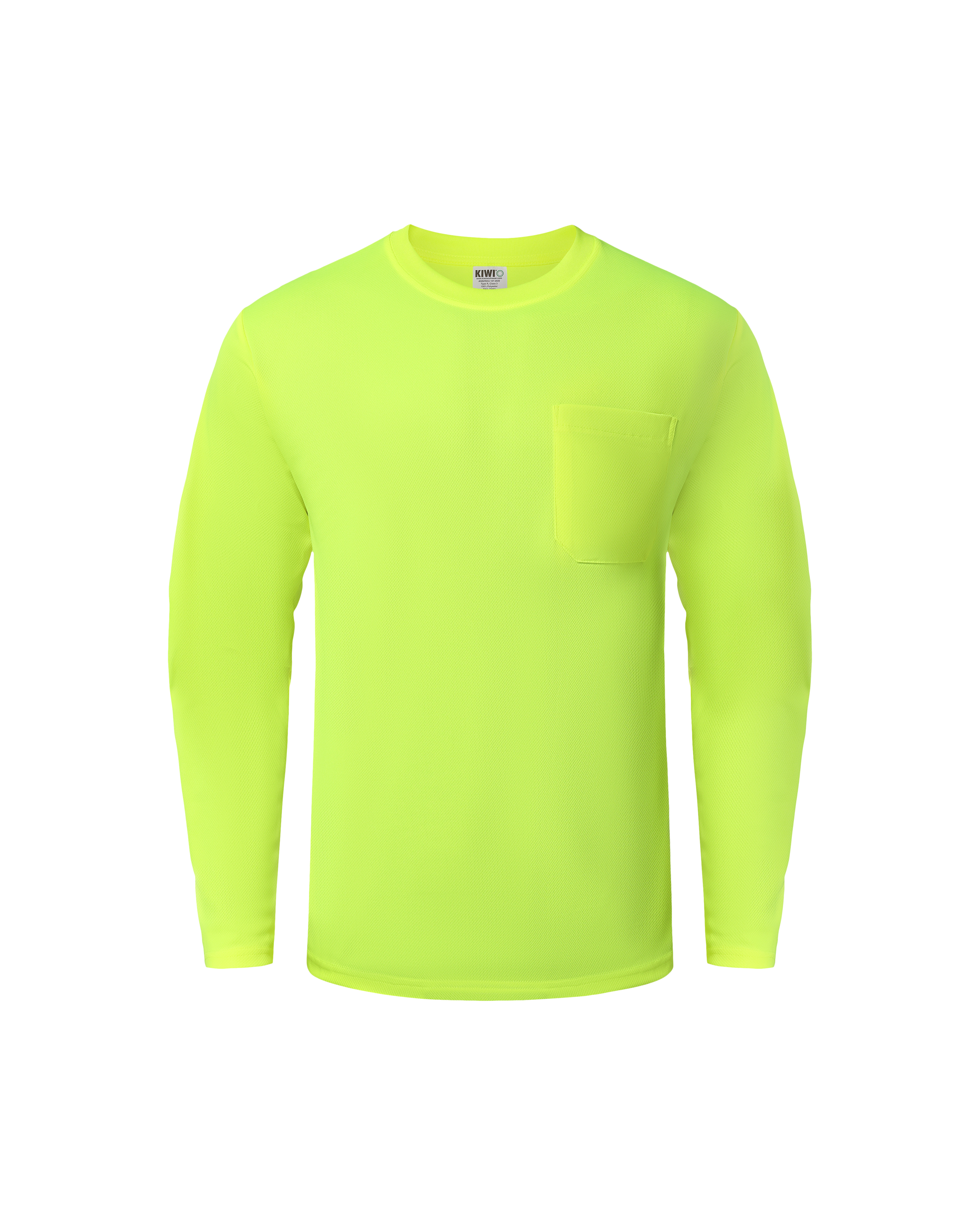 Kiwi High Visibility Neon Long Sleeve Safety Shirt [73400]