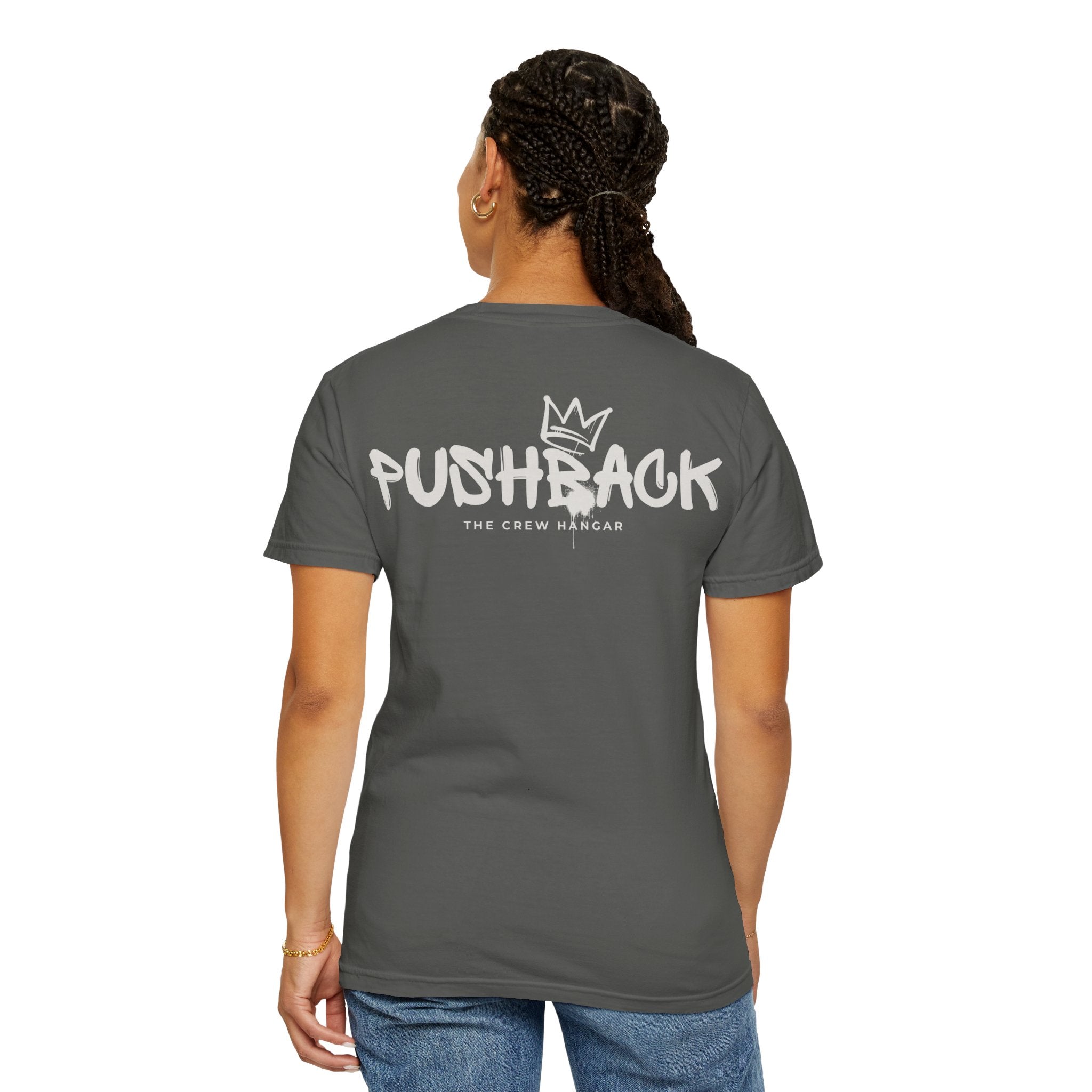 PUSHBACK Vintage Crown Tee – The Crew Hangar Edition