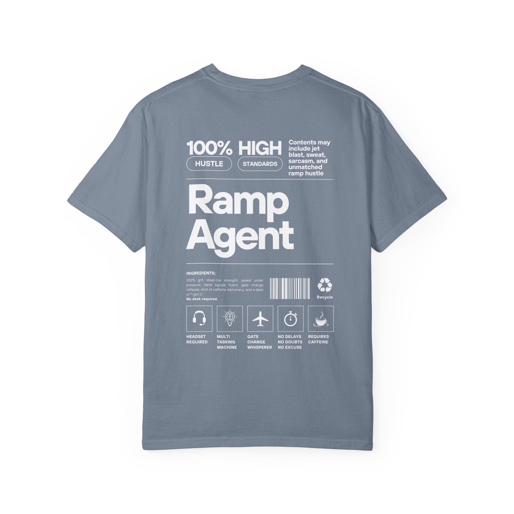 Ramp Agent Product Label Vintage Graphic T-Shirt | Unisex Vintage Tee, Travel Gift, Casual Wear, Aviation Enthusiast, Ground Crew Apparel