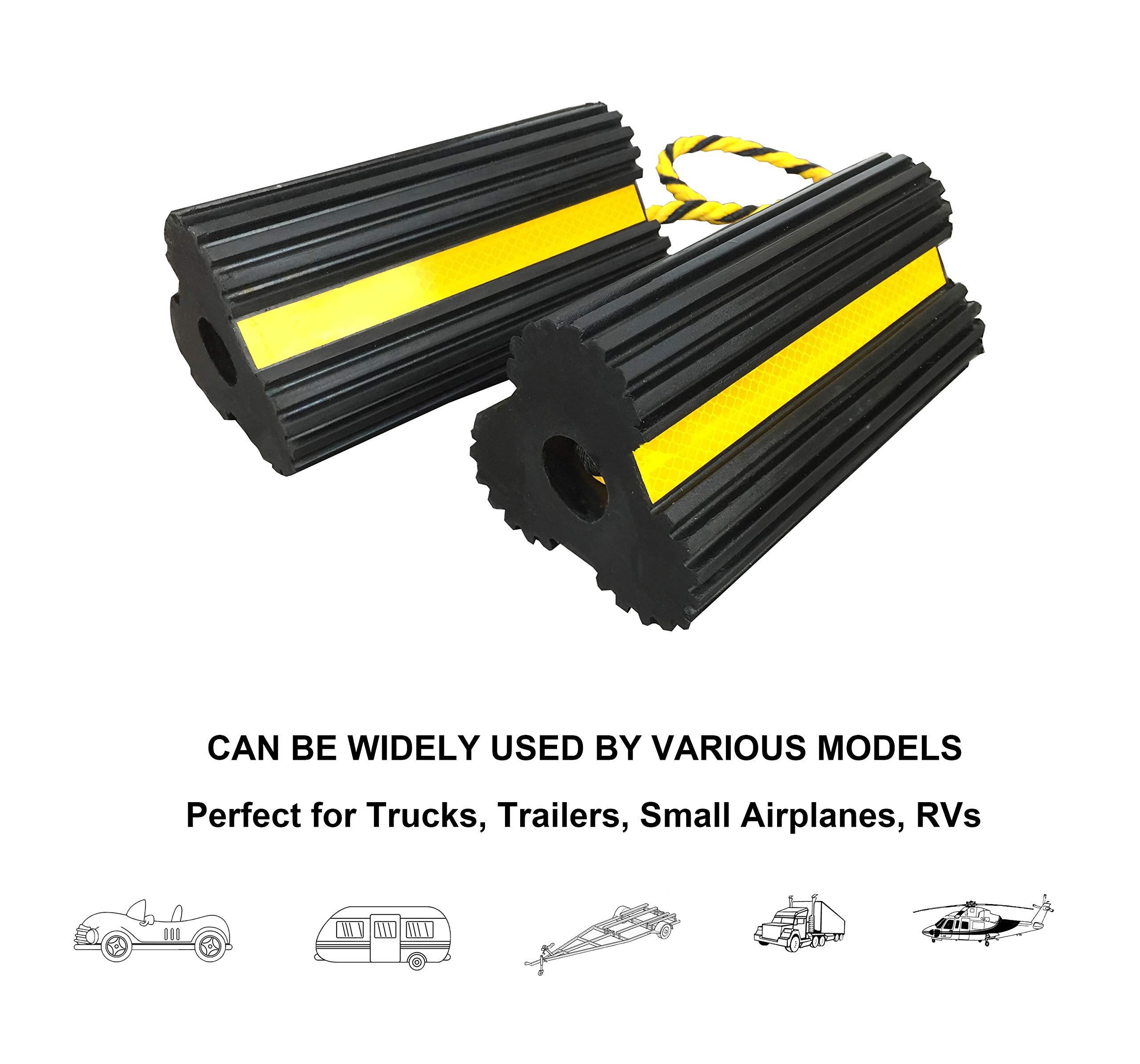 GSE Dual-Wheel Chocks – Heavy Duty Rubber