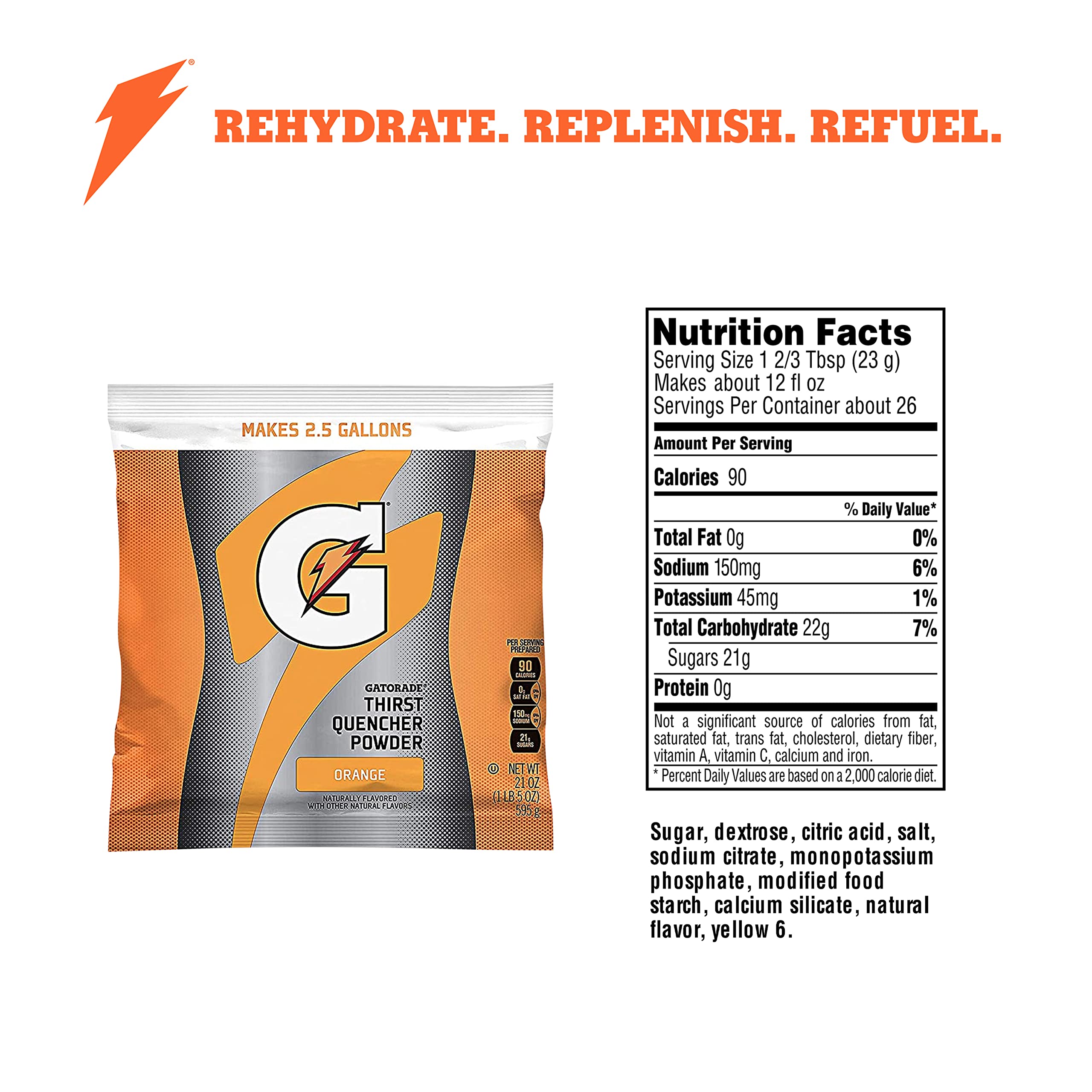 Gatorade Powder Bag Riptide Rush, 1.31 Pound (Pack of 32)