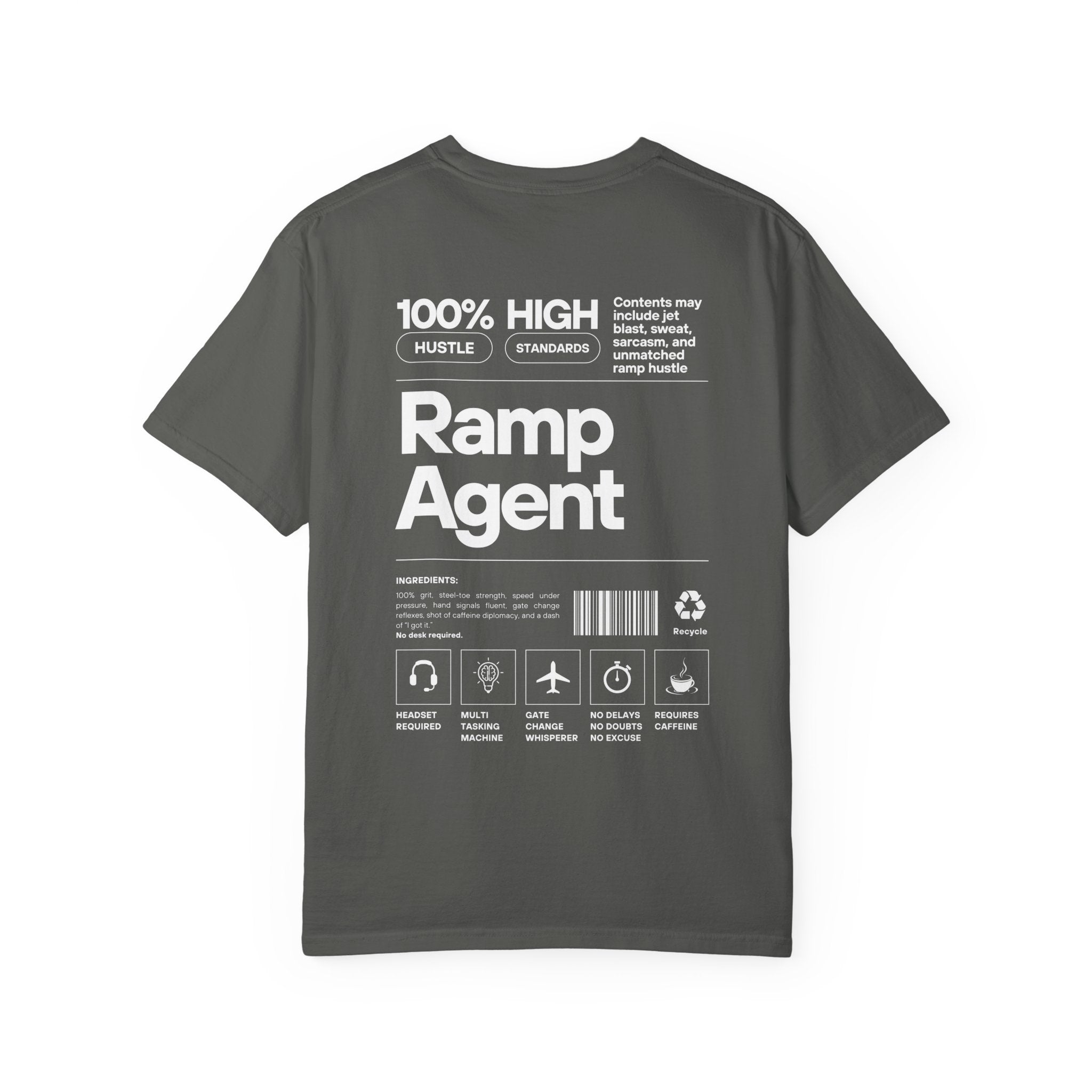 Ramp Agent Product Label Vintage Graphic T-Shirt | Unisex Vintage Tee, Travel Gift, Casual Wear, Aviation Enthusiast, Ground Crew Apparel