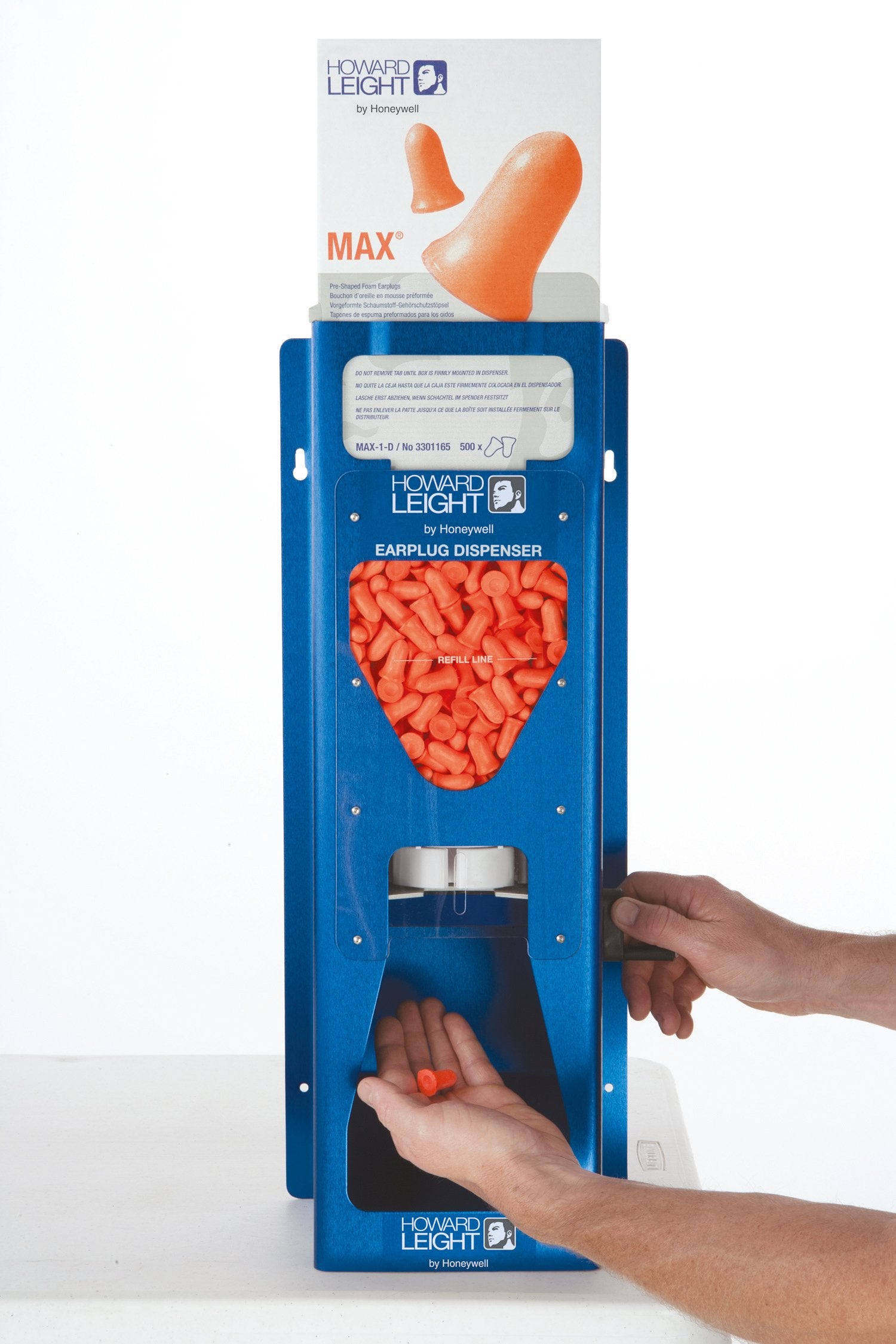 Howard Leight by Honeywell Leight Source 500 Earplug Dispenser (LS-500), blue