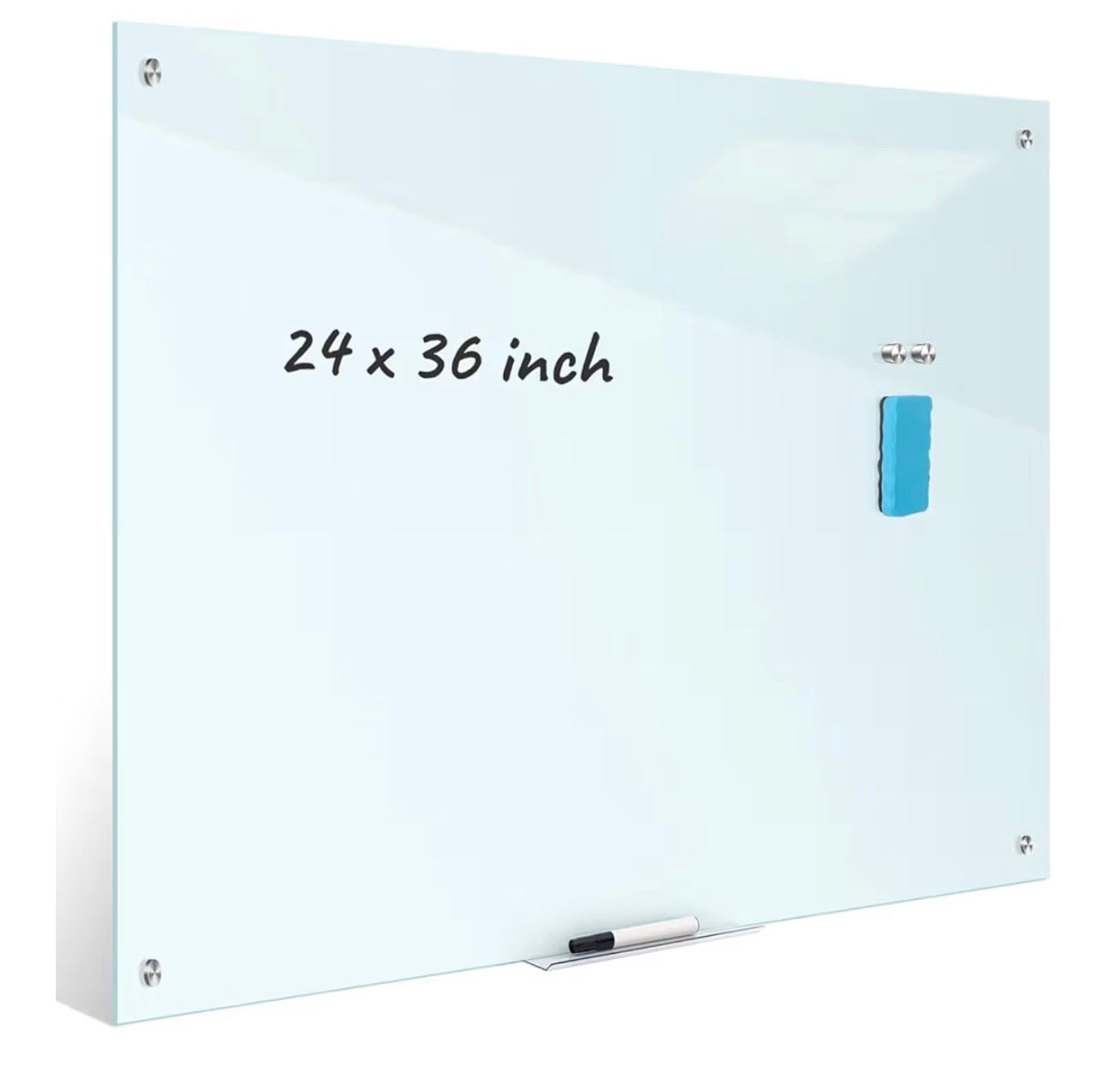 TIANSE Glass Whiteboard – Magnetic Dry Erase Board (36” x 24”)