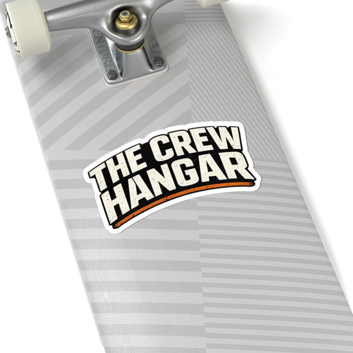 The Crew Hangar Kiss-Cut Sticker — Retro Bold Logo Sticker for Laptops, Gear & Tools