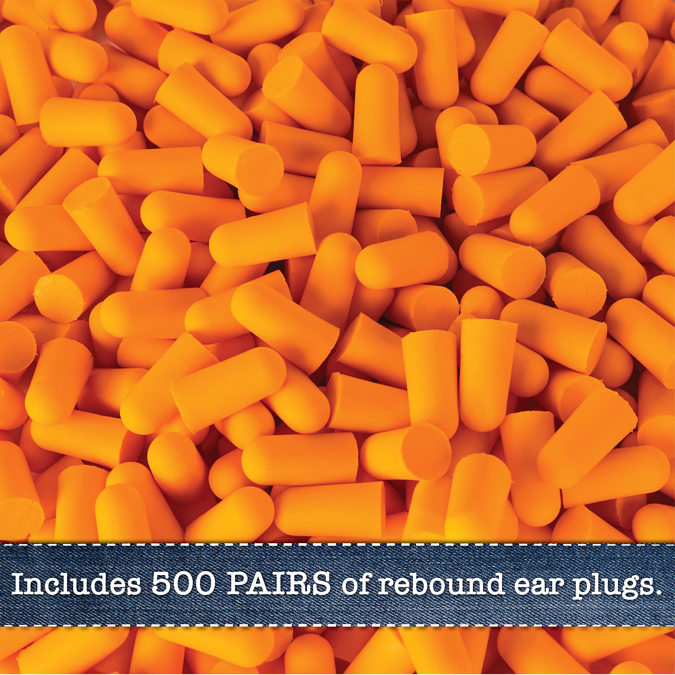 Foam Ear Plugs Dispenser Wall Mount - Bulk Ear Plugs 500 Pair Refillable Station - Foam Hearing Protection Ear Plugs Refill Sound Blocking High Decibel Industrial Safety Disposable Ear Plugs Bulk