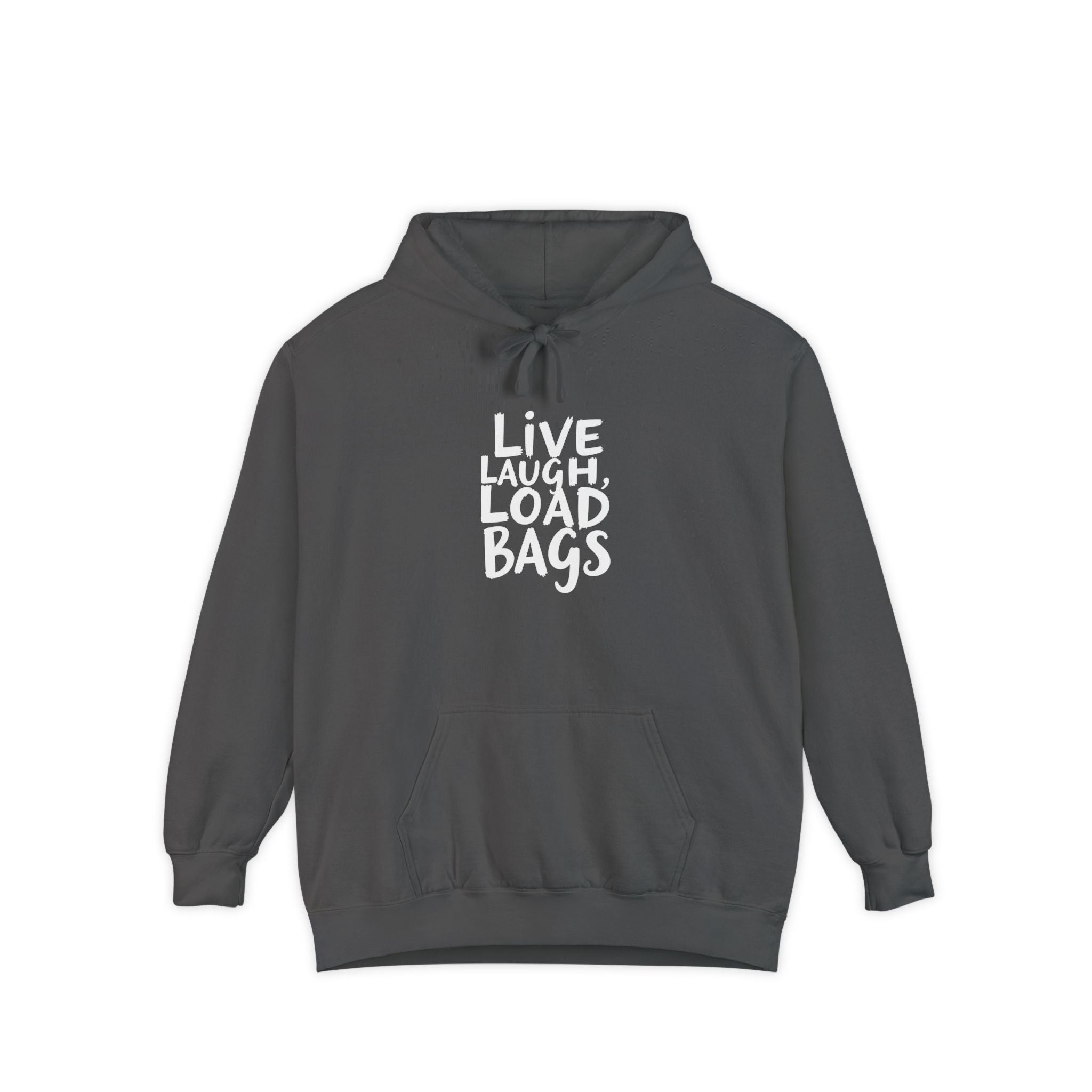 Live, Laugh, Load Bags – Tarmac Edition Hoodie (Comfort Colors®)