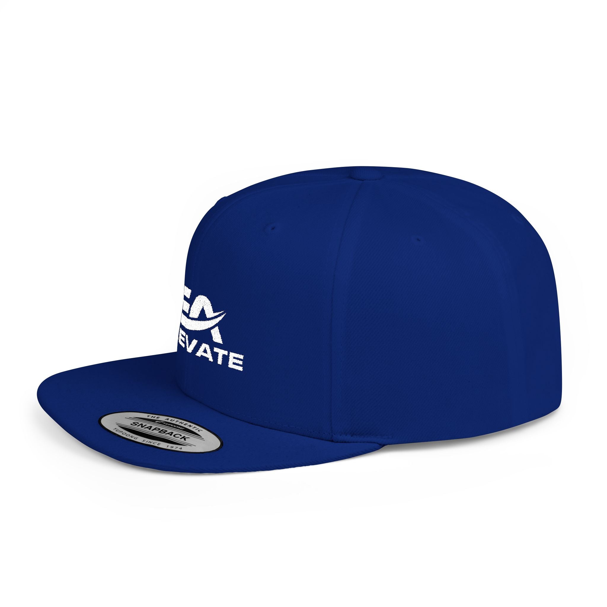 Elevate Flat Bill Snapback Hat – Embroidered Street Style Edition