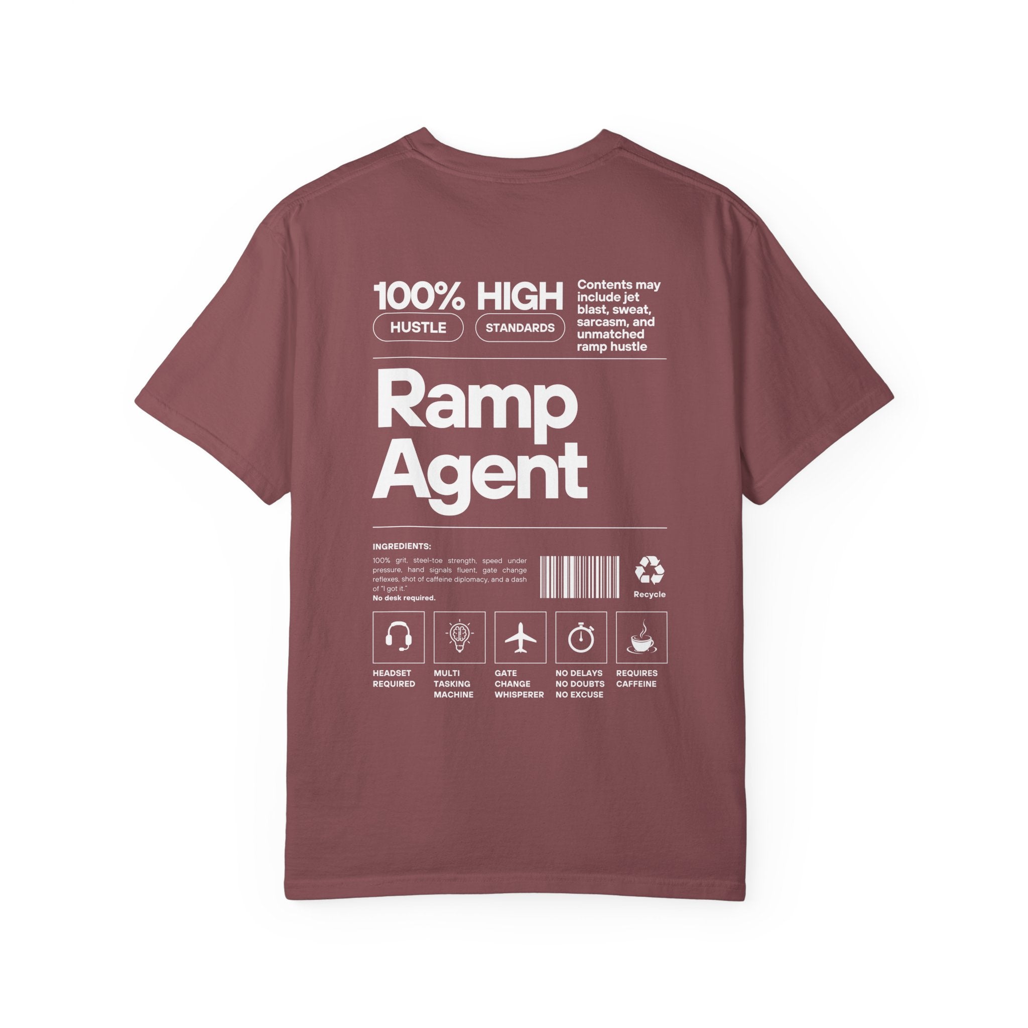 Ramp Agent Product Label Vintage Graphic T-Shirt | Unisex Vintage Tee, Travel Gift, Casual Wear, Aviation Enthusiast, Ground Crew Apparel