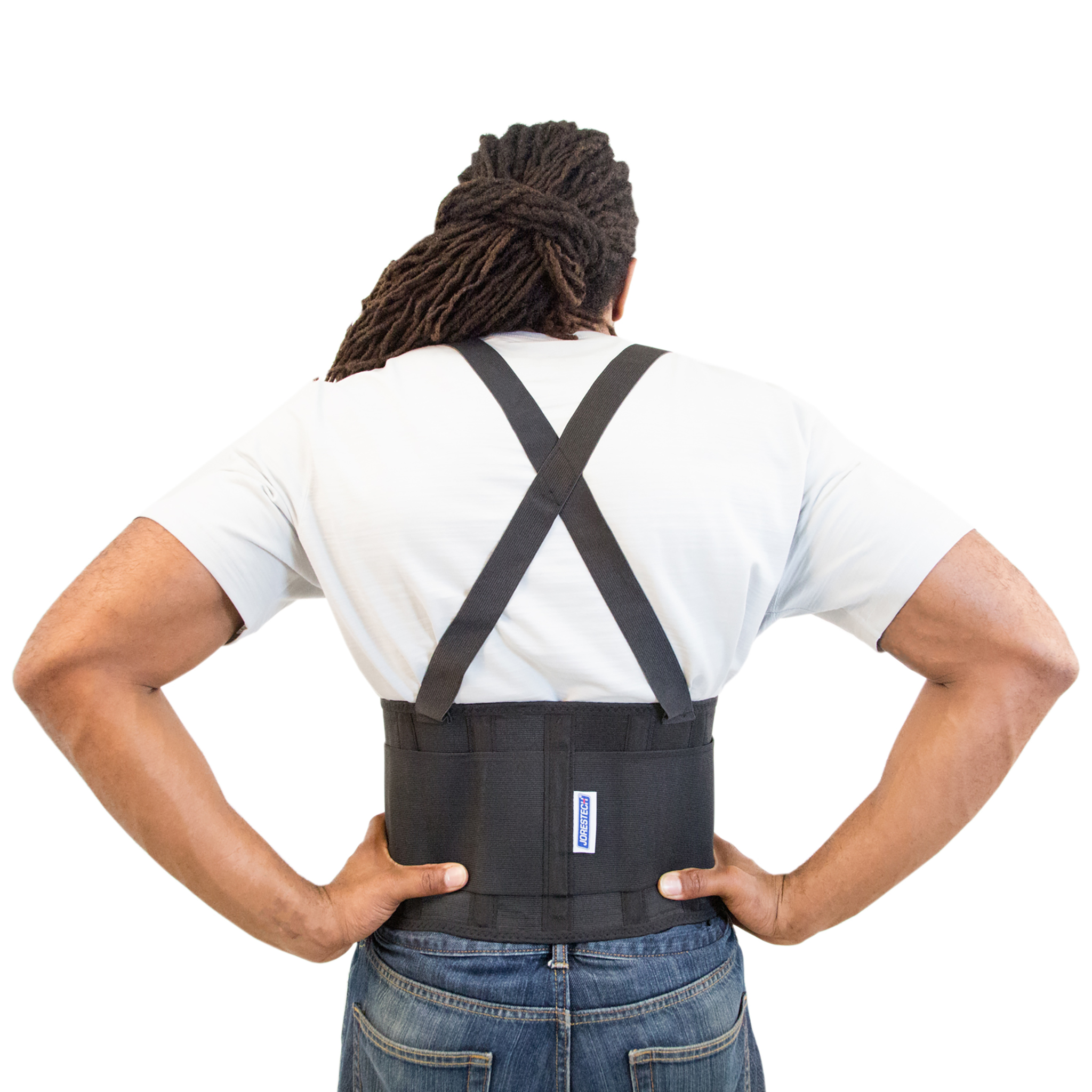 Adjustable Back Support Belt with Suspenders
