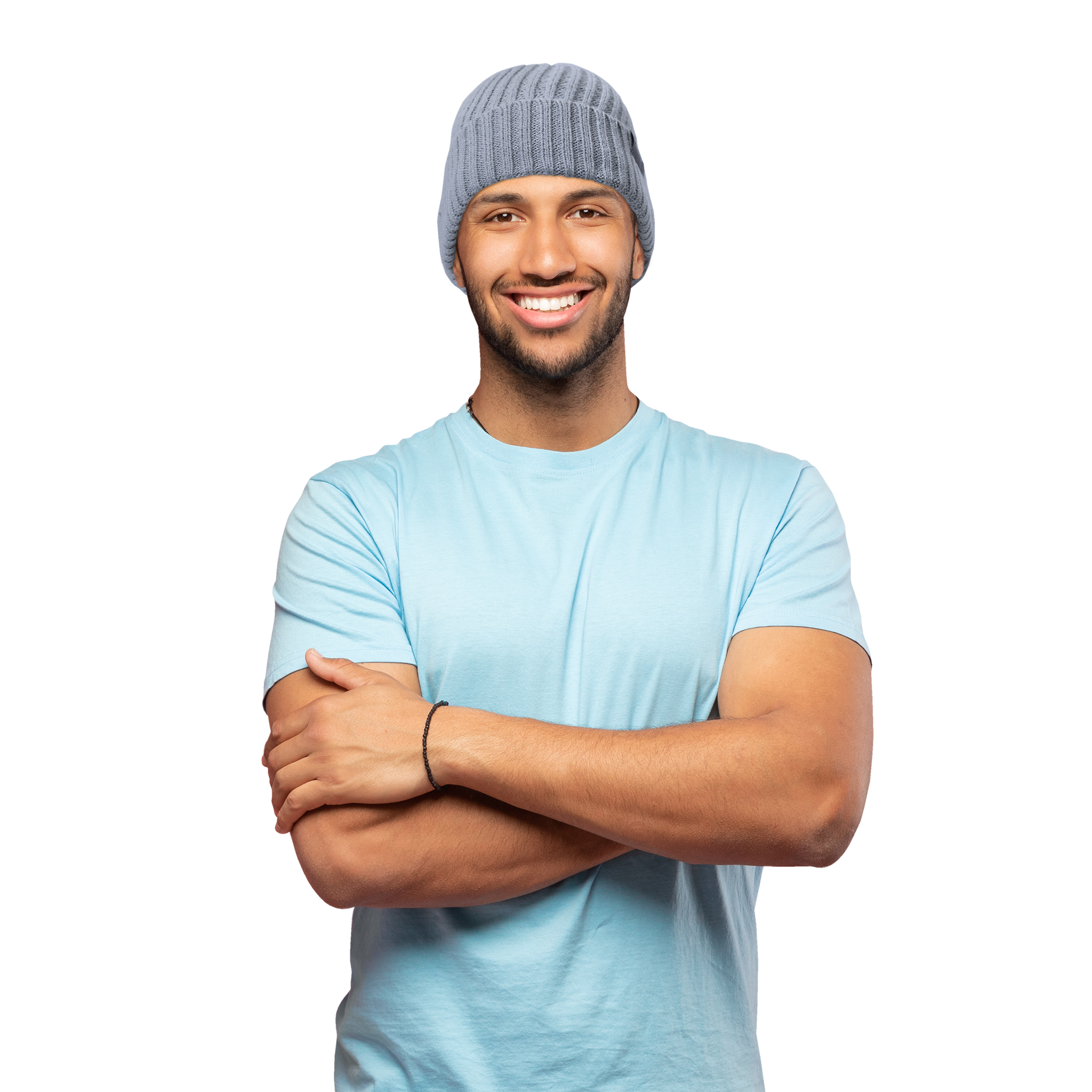 Safety Beanie with Reflective Stitching