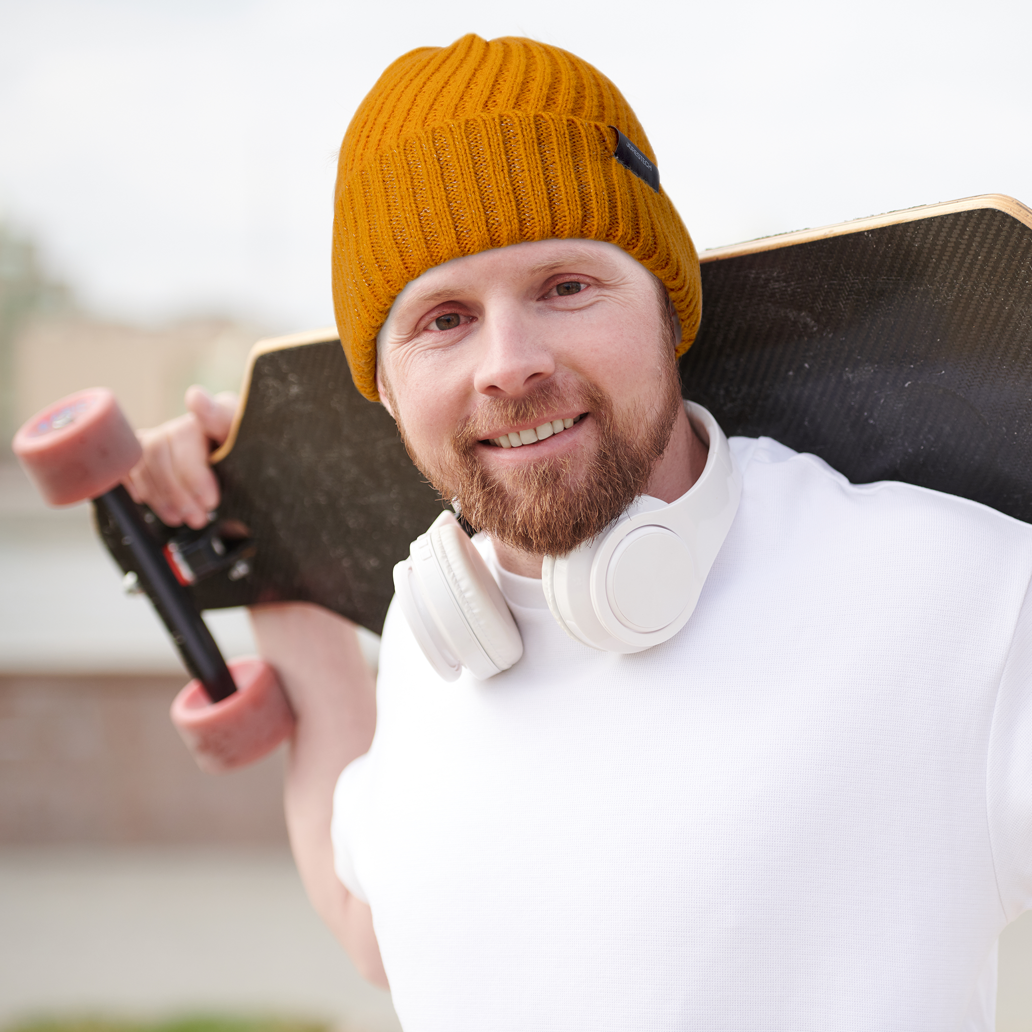 Safety Beanie with Reflective Stitching