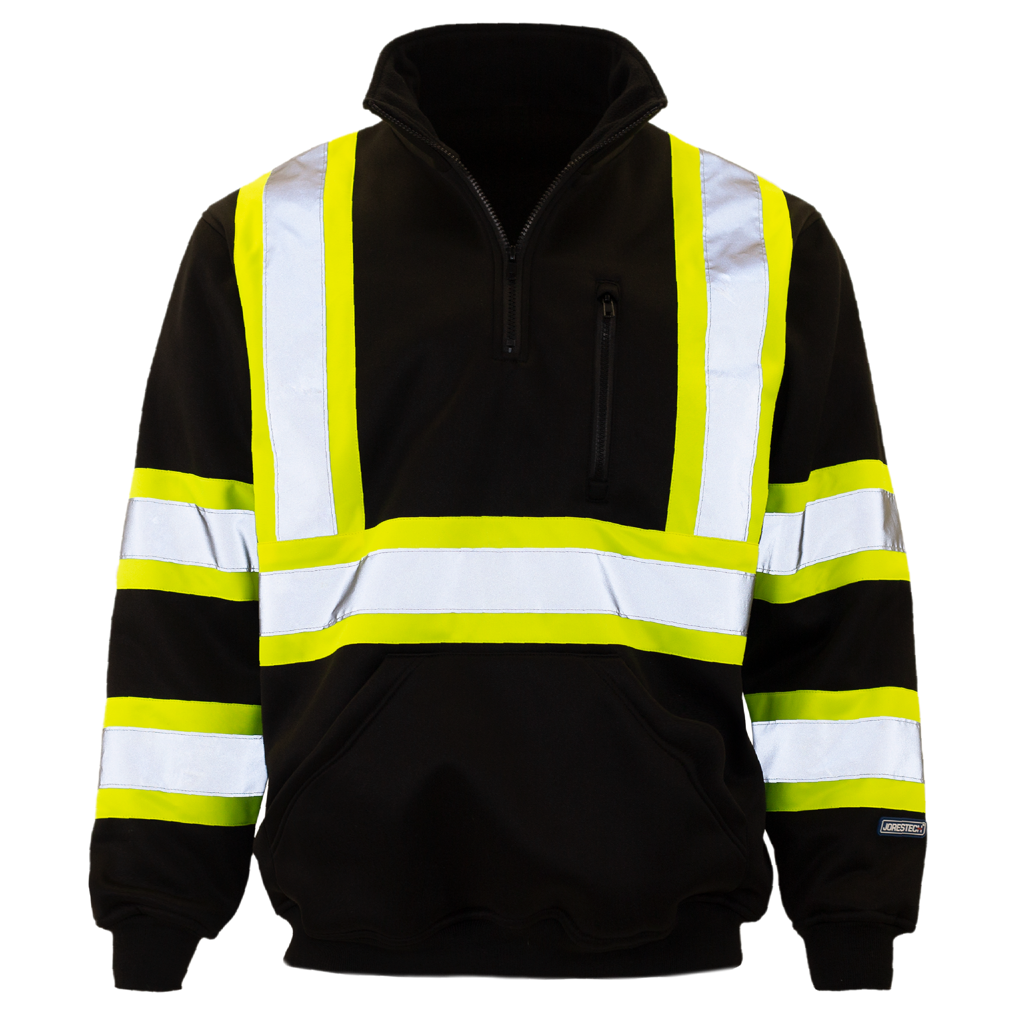 Hi-Vis Safety Sweater with Reflective Stripes