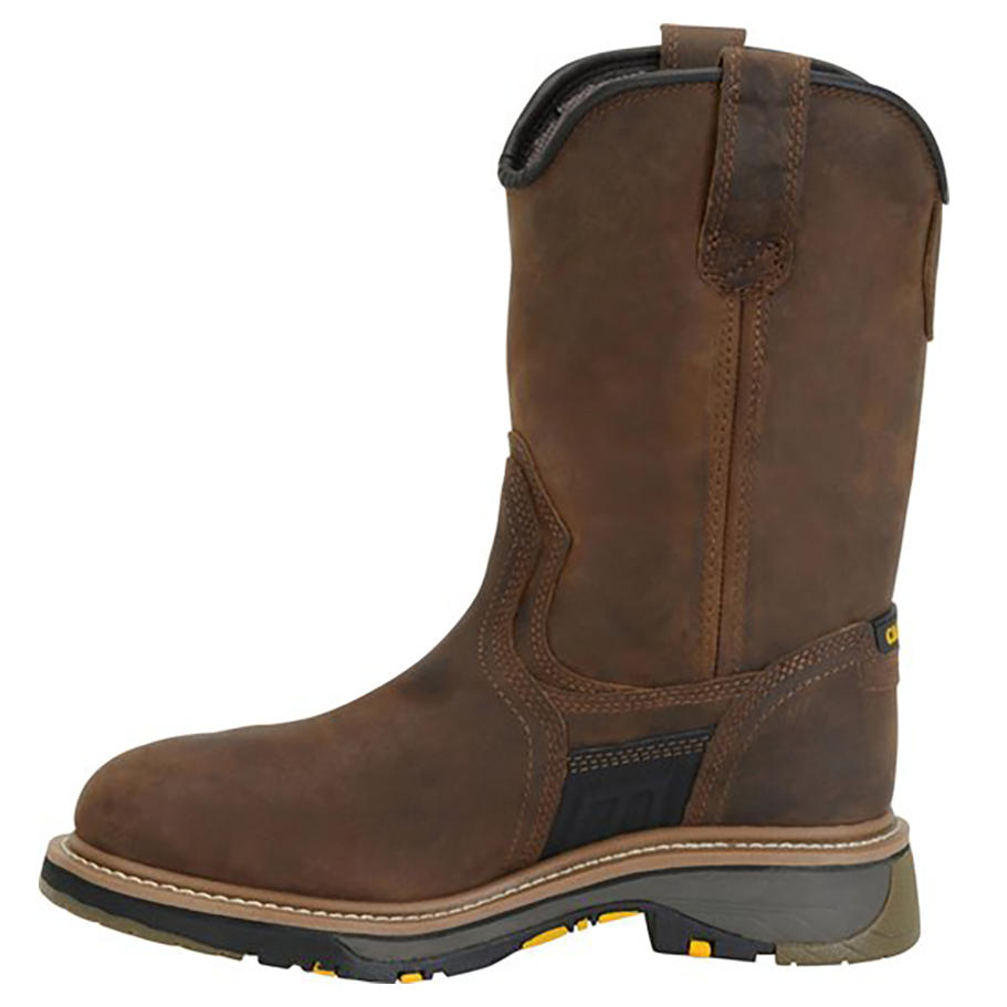 Composite Toe Work Boots 10" Wellington Pull-On Waterproof Ranch Style