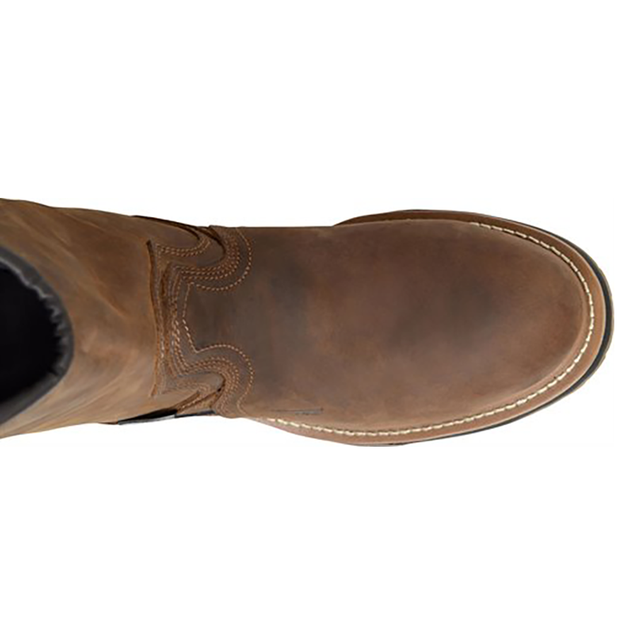 Composite Toe Work Boots 10" Wellington Pull-On Waterproof Ranch Style