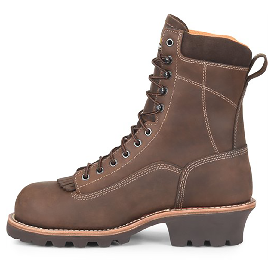 Composite Toe Logger Boots – Waterproof Work Boots with Vibram Outsole & Lace-To-Toe Lacing