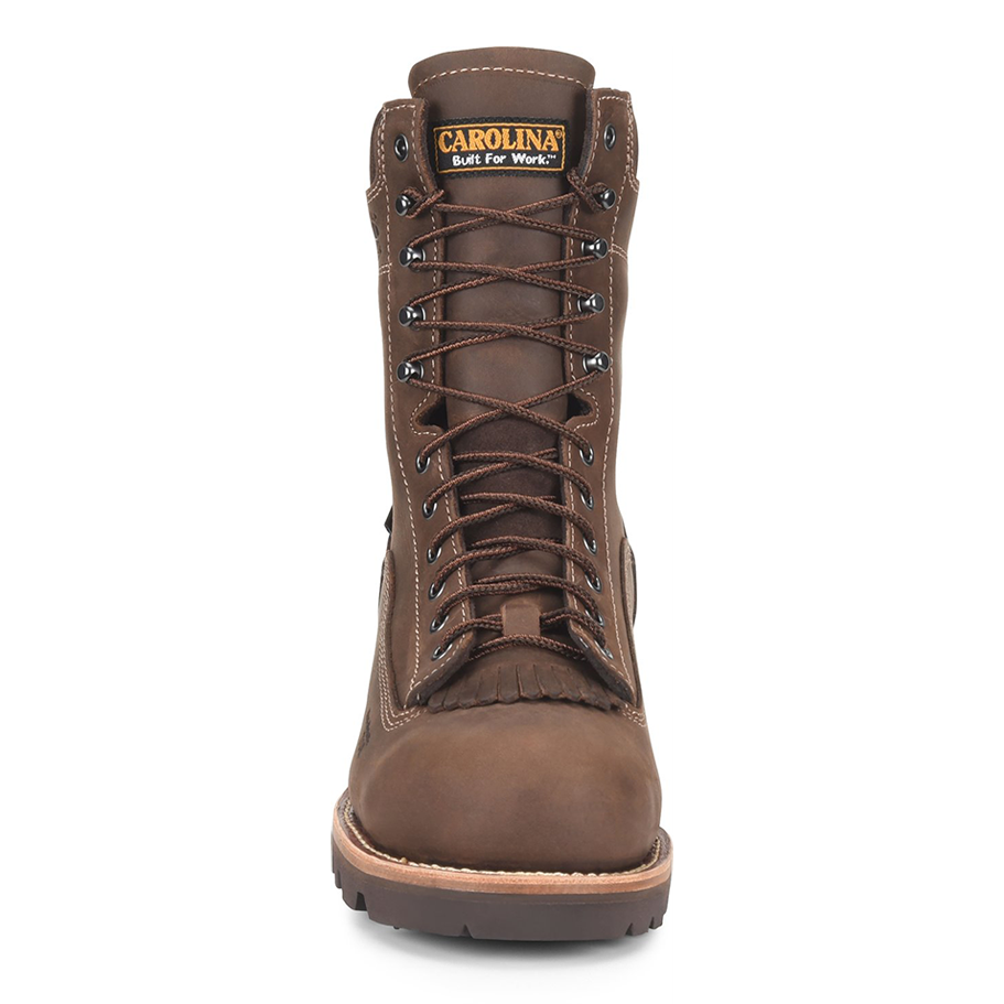 Composite Toe Logger Boots – Waterproof Work Boots with Vibram Outsole & Lace-To-Toe Lacing